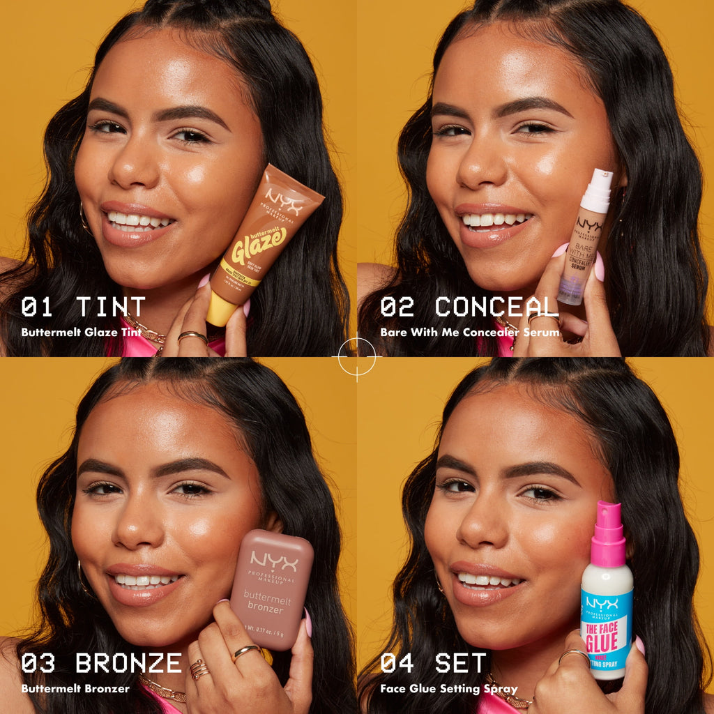 NYX Professional Makeup Buttermelt Glaze Tinted Moisturizer, SPF 30, Whipped Butta, All Skin Types, 1.01 fl oz