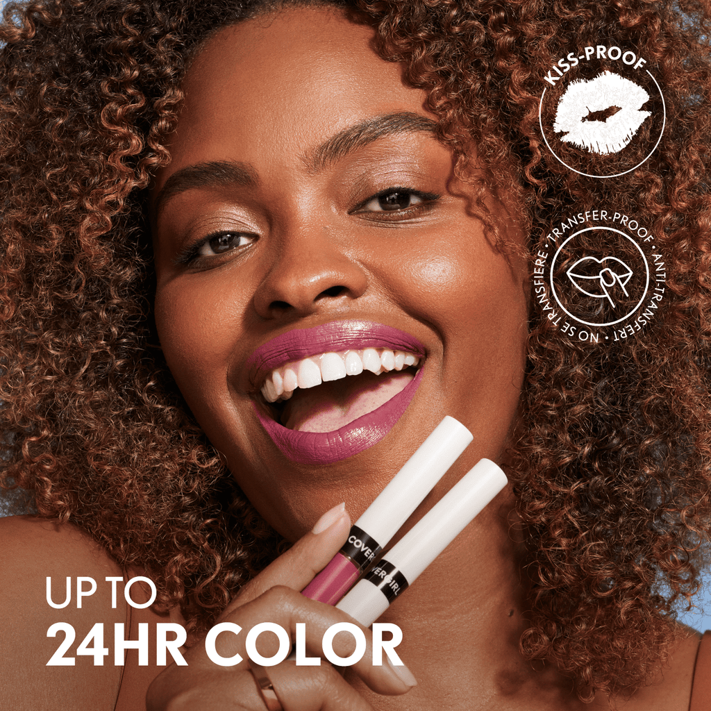COVERGIRL Outlast All Day Lip Color with Top Coat, Jazzberry 040, 0.06 oz / 0.07 fl oz