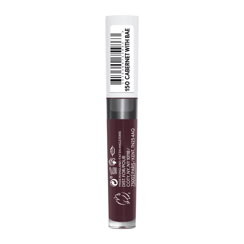 COVERGIRL Outlast UltiMatte One Step Liquid Lip Color, Cabernet With Bae, 0.12 oz, Lipstick, Lip Gloss, Matte Lipstick, Transfer Resistant, Moisturizing, Vegan
