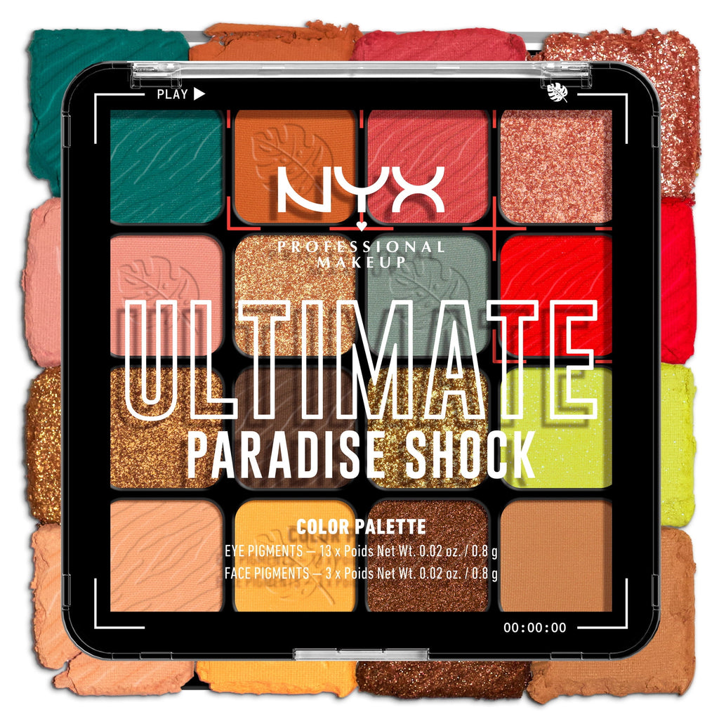 NYX Professional Makeup Ultimate Color Palette, Paradise Shock