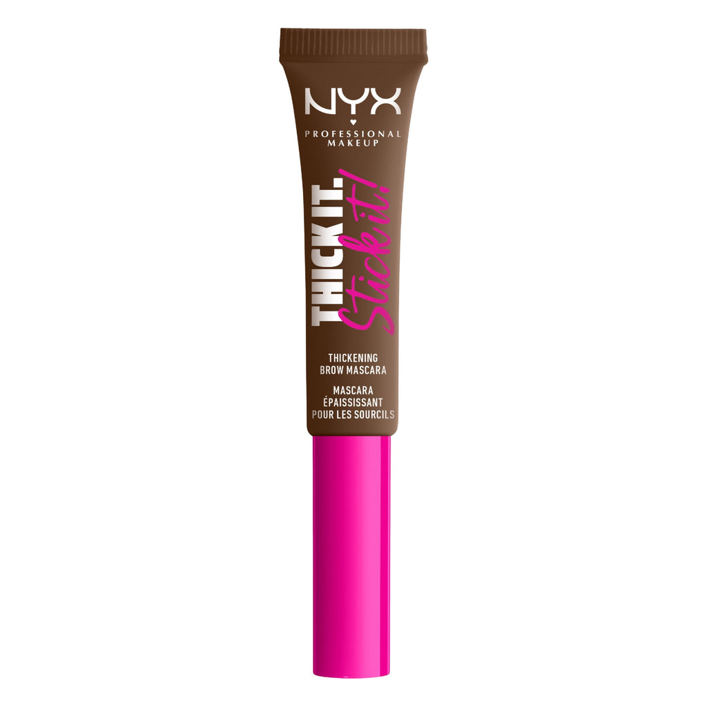 NYX Professional Makeup Thick it Stick it Thickening Eyebrow Gel Mascara Tint, Brunette, 0.23 fl oz