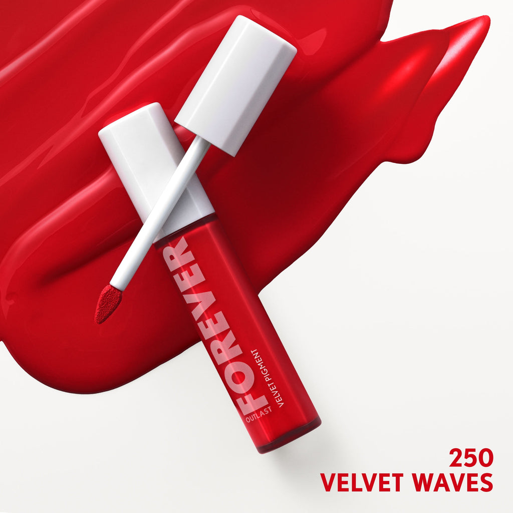 COVERGIRL Outlast Forever Velvet Pigment Matte Lipstick, 250 Velvet Waves, 0.3 fl oz