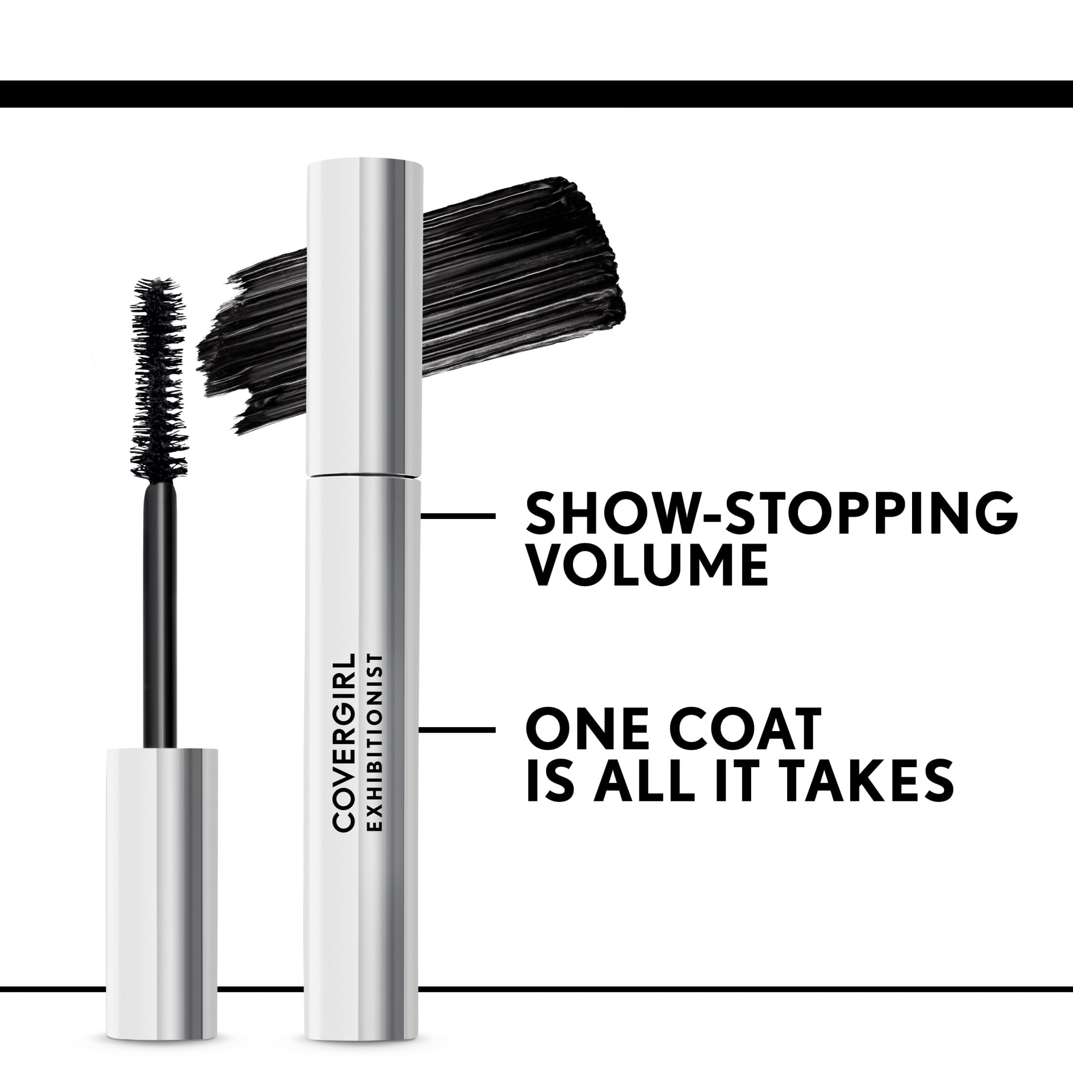 COVERGIRL Exhibitionist Mascara, Black Brown, 0.3 oz