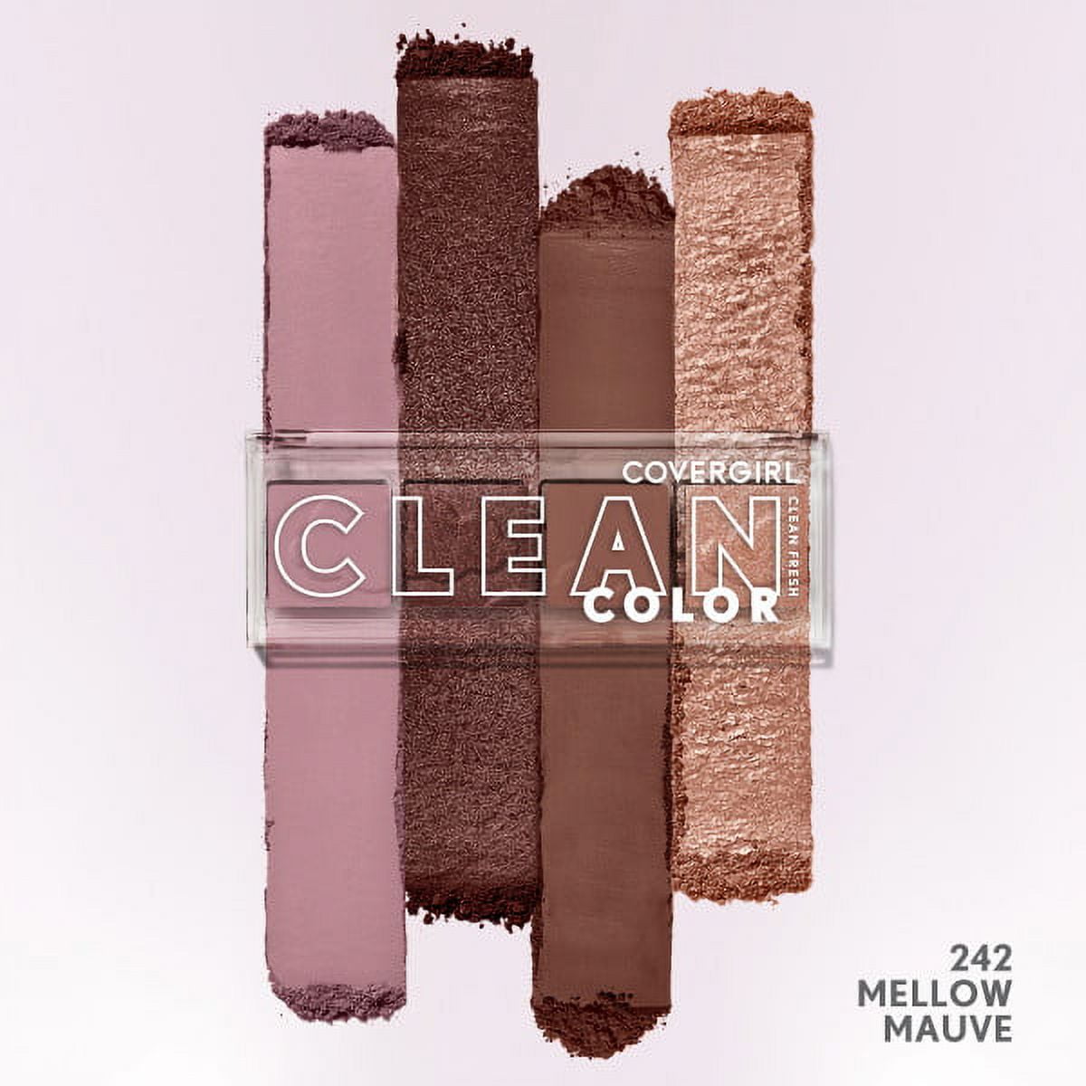 COVERGIRL Clean Fresh Clean Color Eyeshadow, 242 Mellow Mauve, 0.14 oz