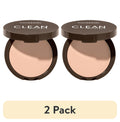 (2 pack) COVERGIRL Clean Invisible Pressed Powder, 120 Creamy Natural, 0.38 oz