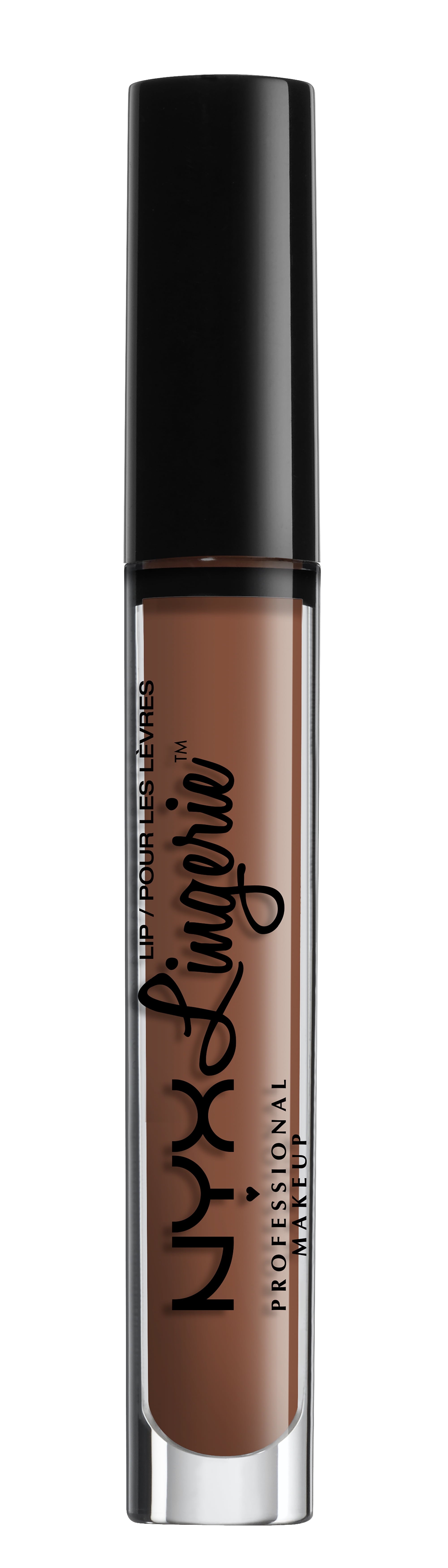 NYX Professional Makeup Lip Lingerie, Long-Lasting Matte Liquid Lipstick with Vitamin E, Teddy