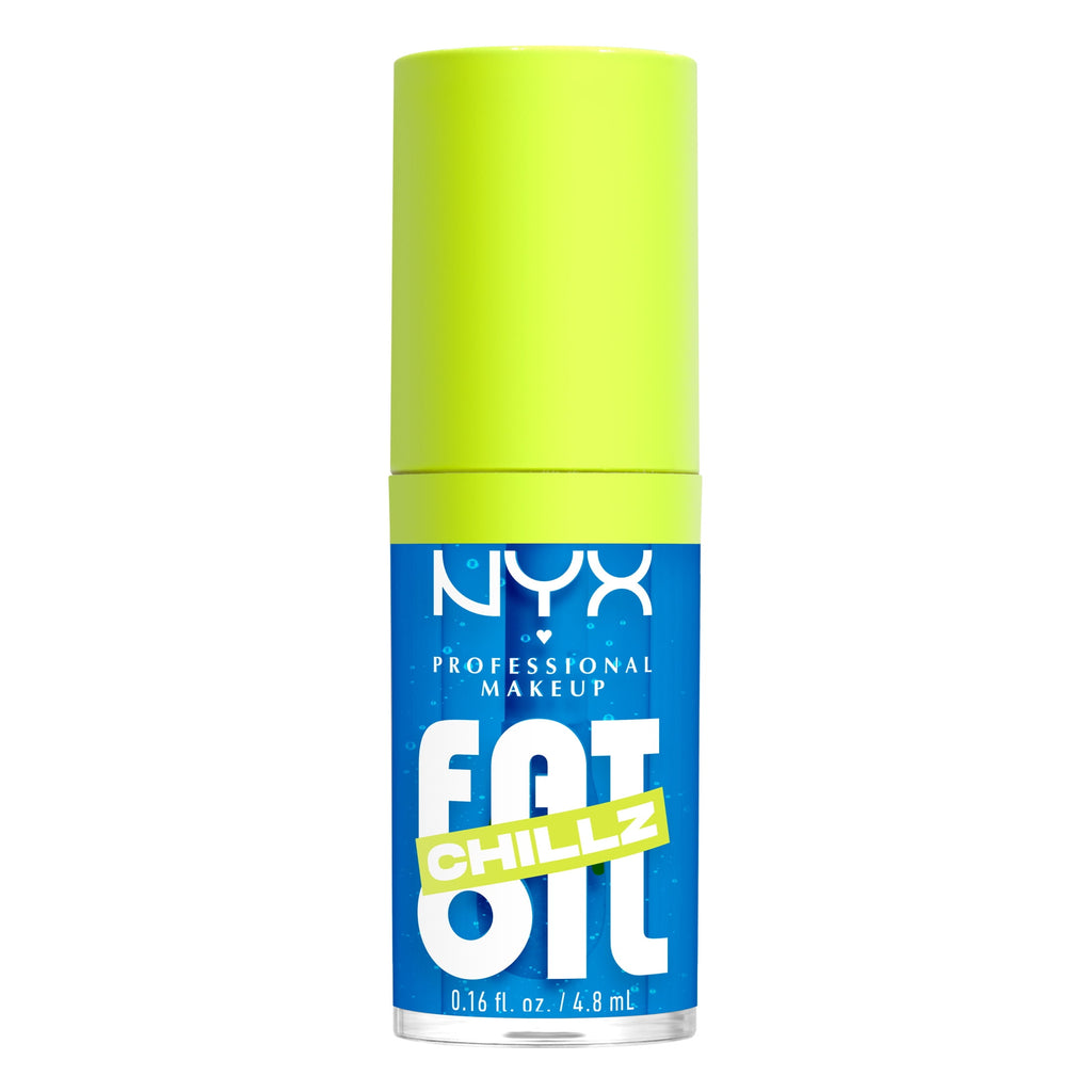 NYX Professional Makeup Fat Oil Chillz Lip Gloss, 12 Hour Hydration , Polar Peppermint, 0.16 fl oz