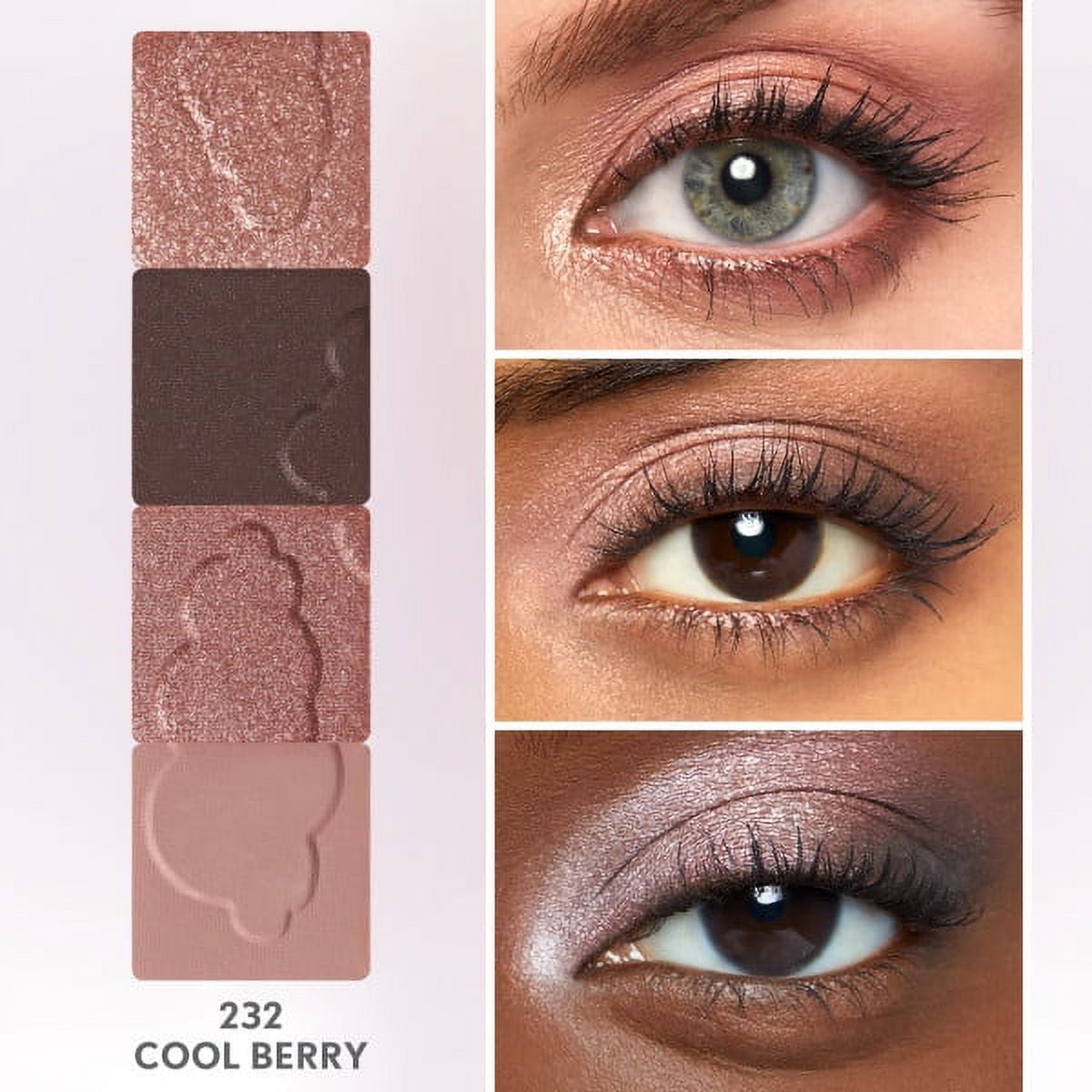 COVERGIRL Clean Fresh Clean Color Eyeshadow, 232 Cool Berry, 0.14 oz