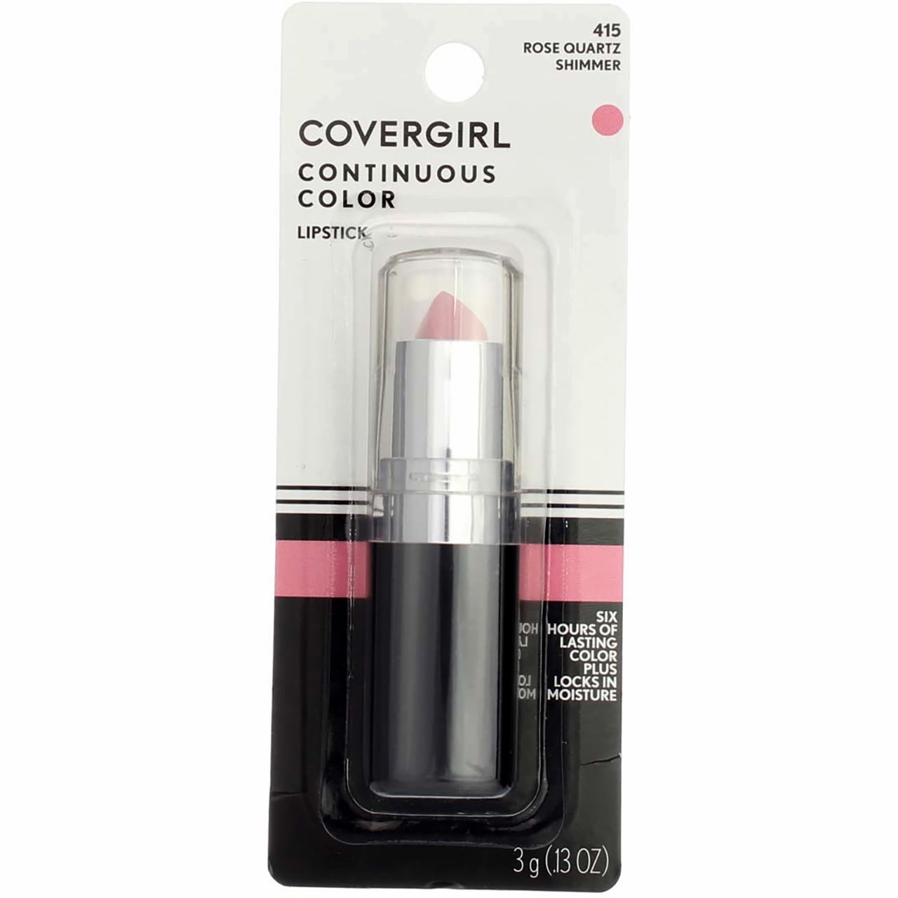 CoverGirl Continuous Color Lipstick, Rose Quartz [415], 0.13 oz