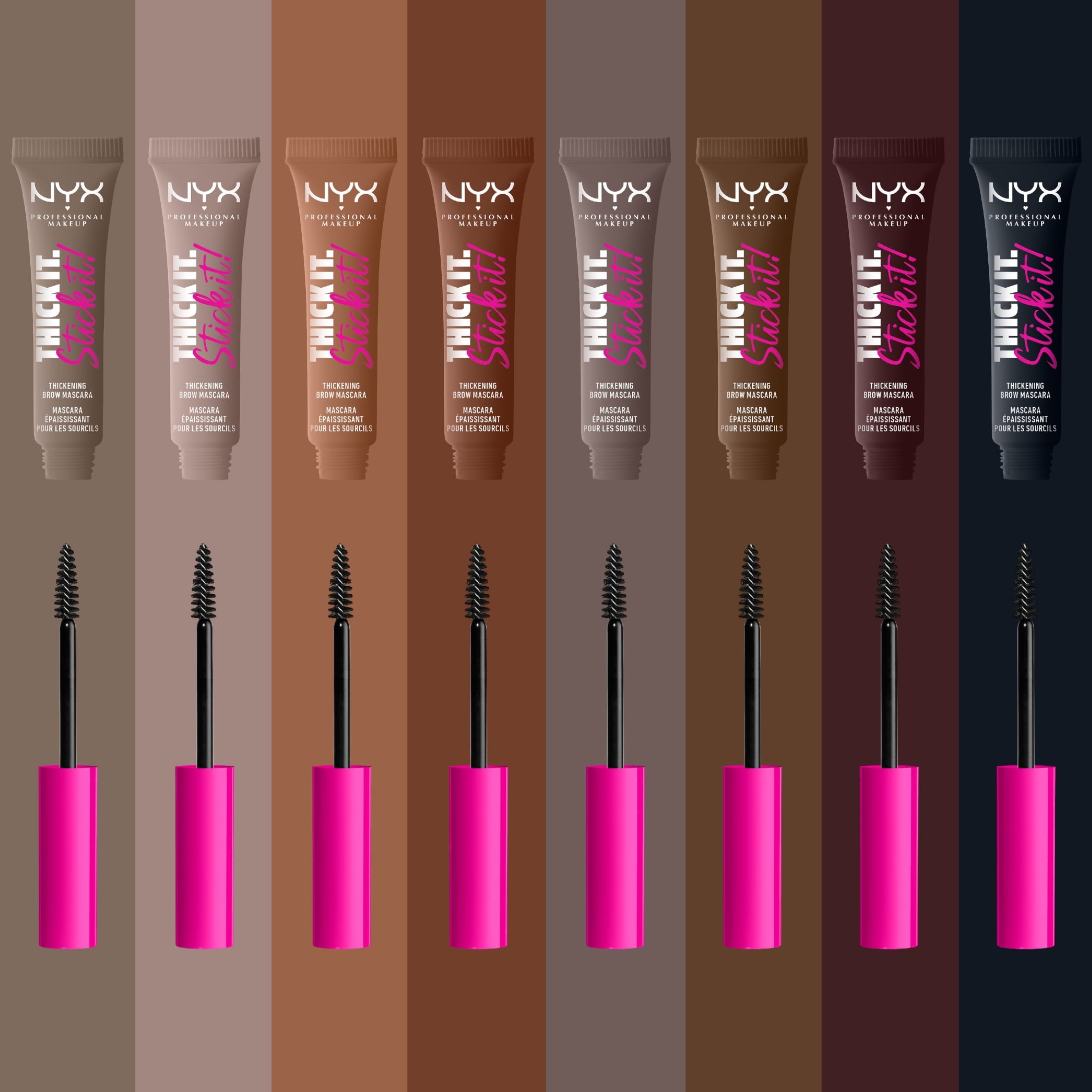 NYX Professional Makeup Thick It Stick It Thickening Brow Gel, Espresso