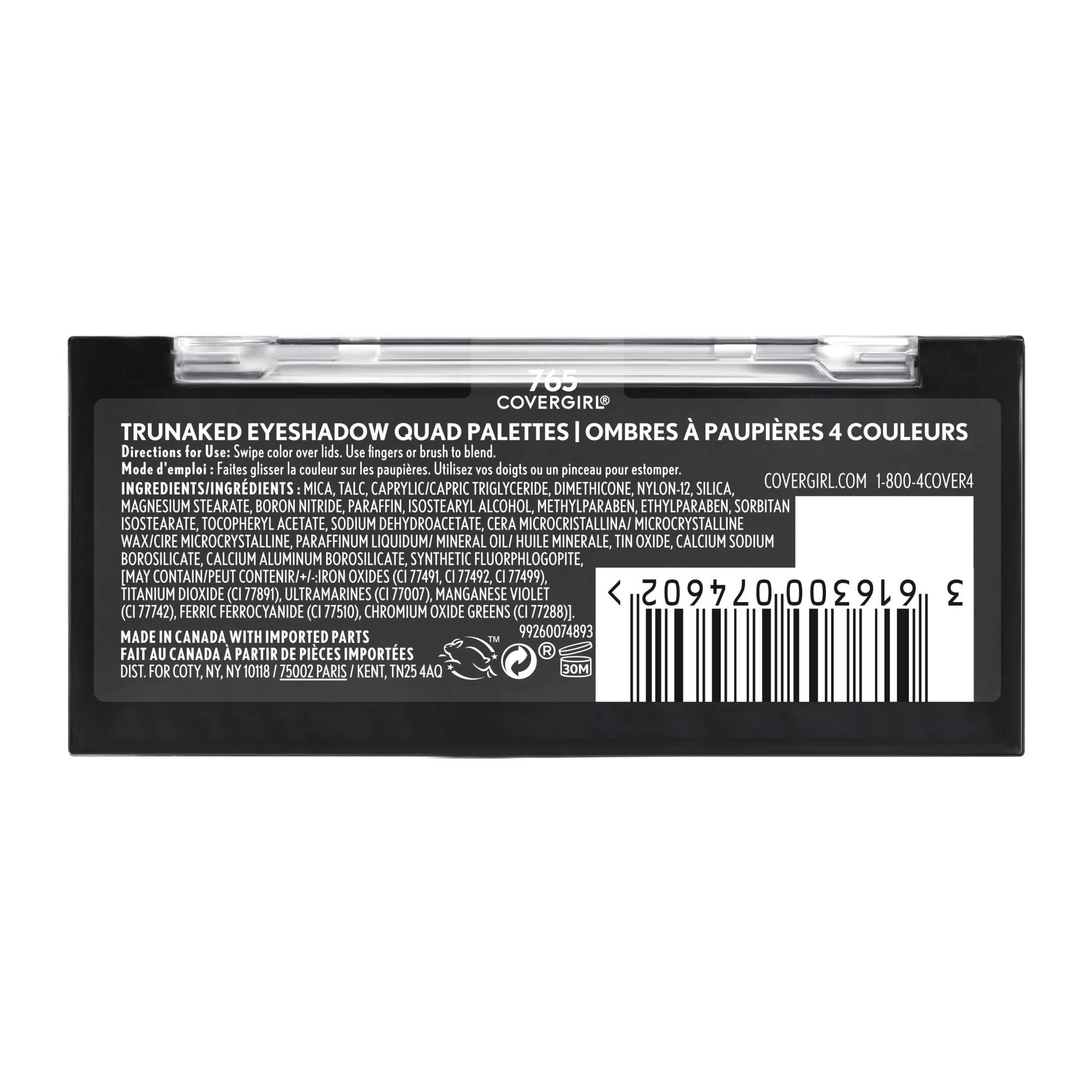 COVERGIRL TruNaked Quad Eyeshadow Palette, 765 Midsummer Night Mayhem, 0.06 oz