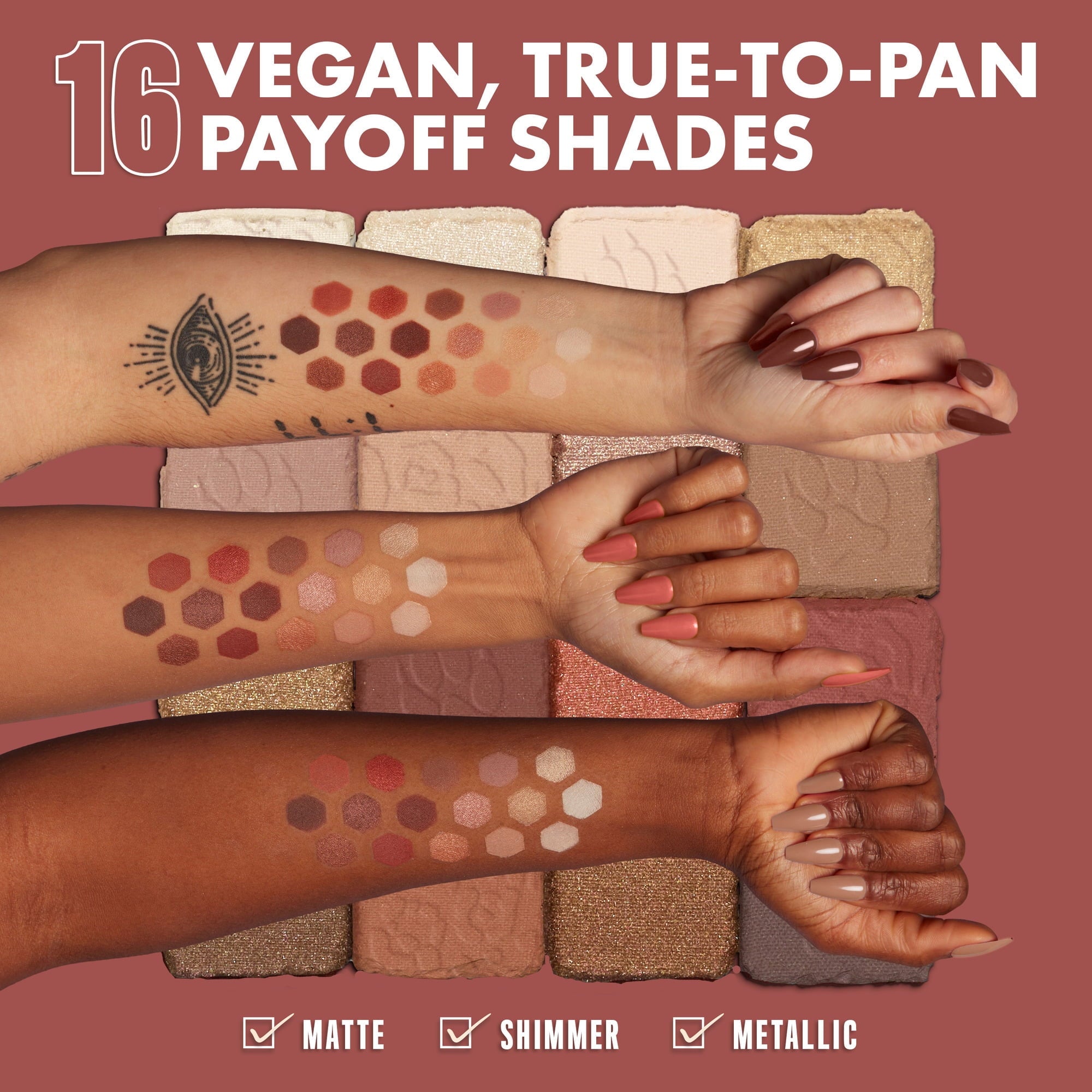 NYX Professional Makeup Ultimate Eye Shadow Palette, Warm Neutrals