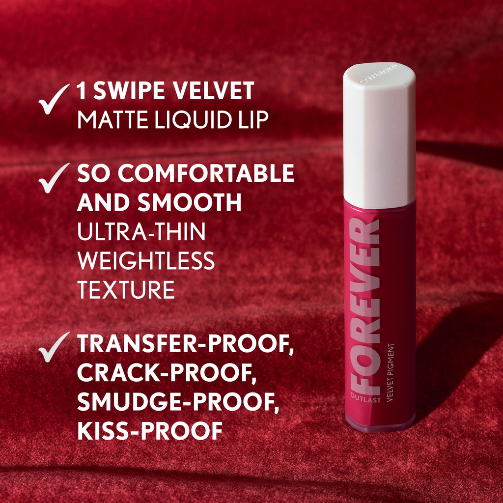 COVERGIRL Outlast Forever Velvet Pigment Matte Lipstick, 200 Baked Clay, 0.3 fl oz