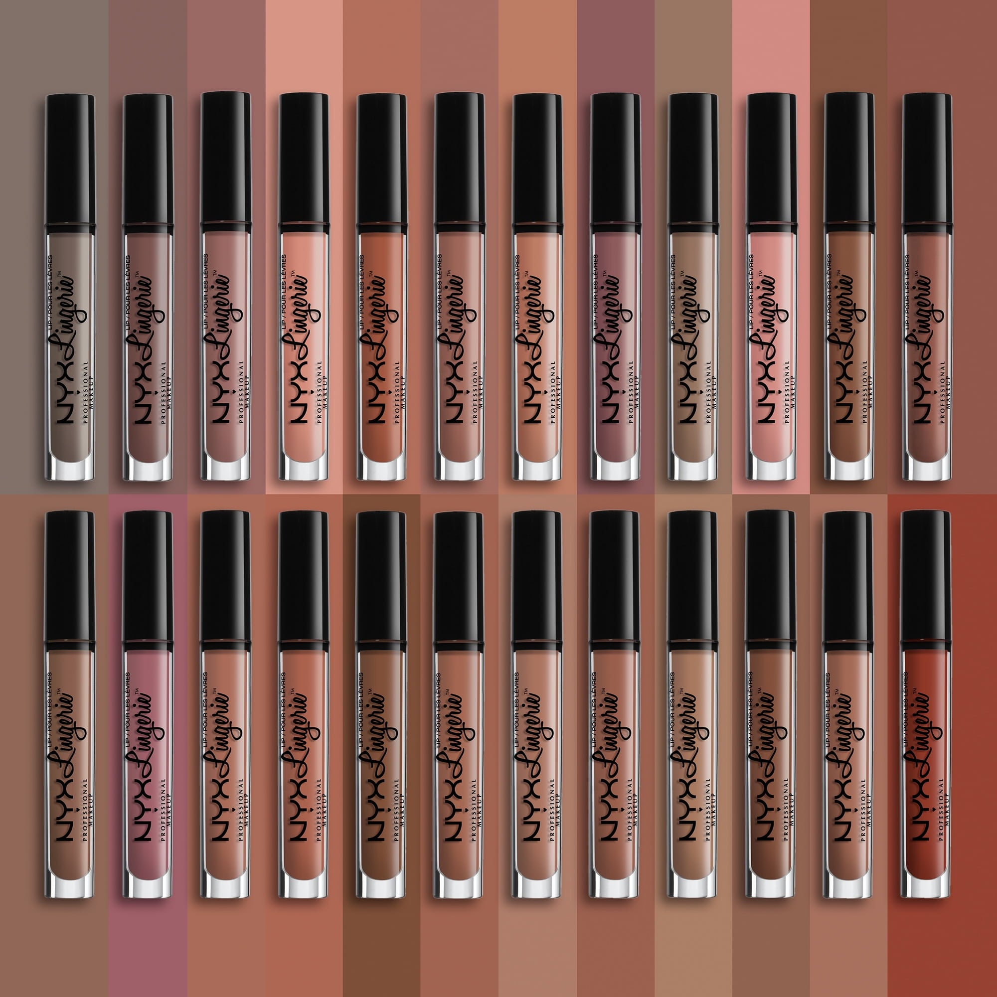 NYX Professional Makeup Lip Lingerie, Long-Lasting Matte Liquid Lipstick with Vitamin E, Bedtime Flirt, 0.16 Oz