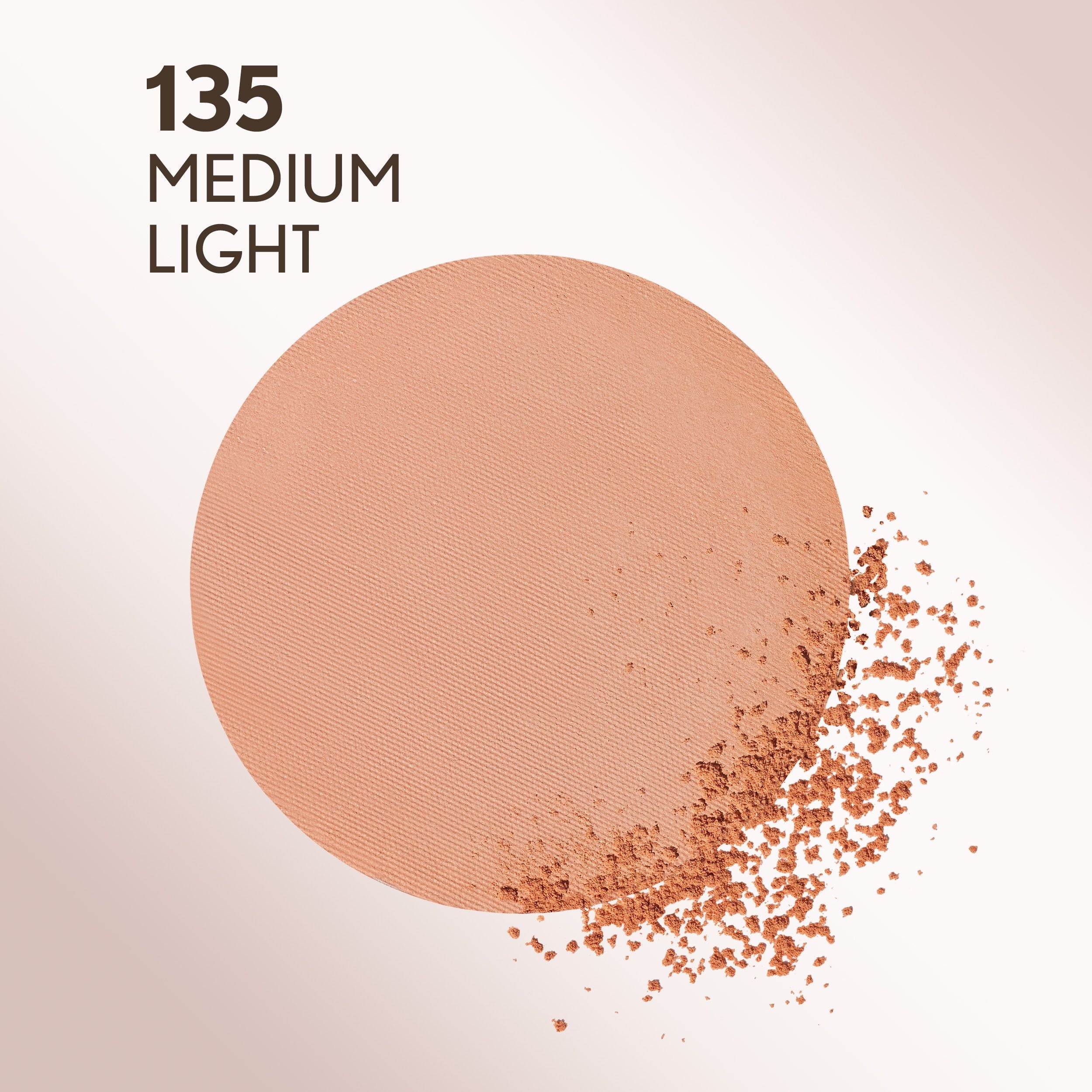 (2 pack) COVERGIRL Clean Invisible Pressed Powder, 135 Medium Light, 0.38 oz