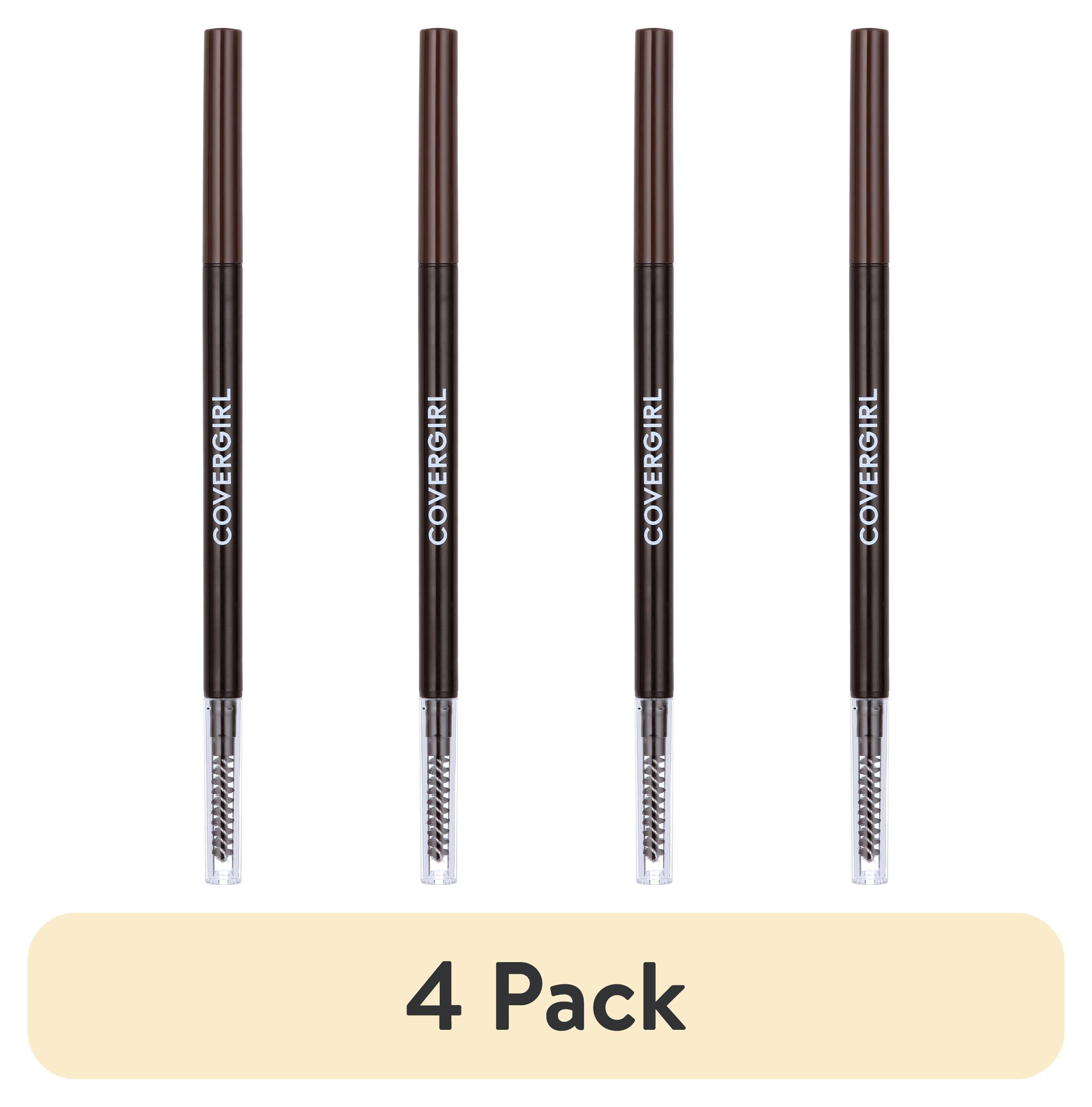 (4 pack) COVERGIRL Easy Breezy Brow Micro-Fine + Define Pencil, 710 Soft Brown, 0.003 oz