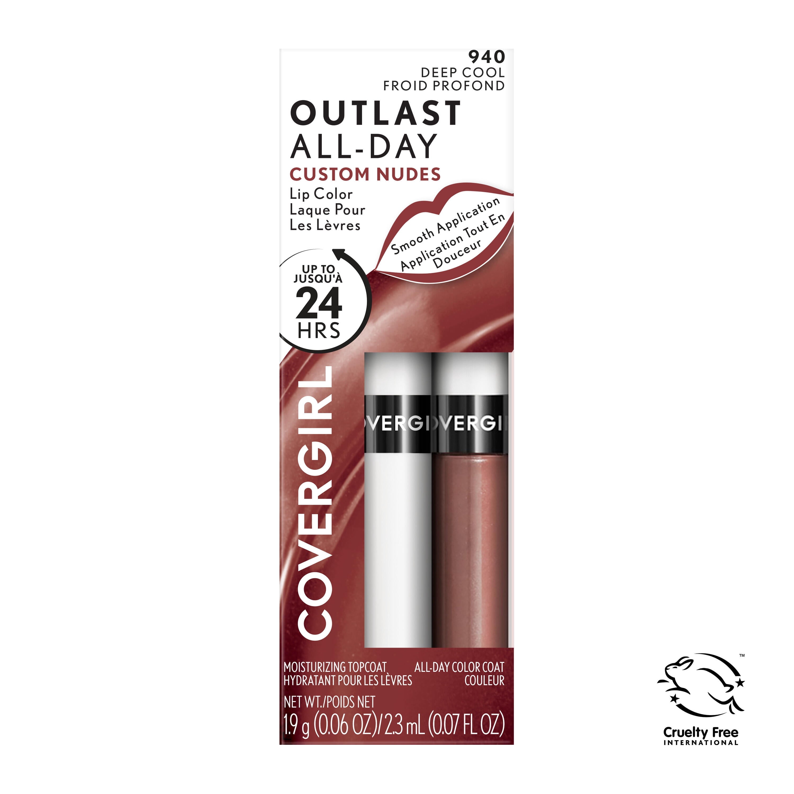COVERGIRL Outlast All-Day Lip Color Liquid Lipstick and Moisturizing Topcoat, 0.13 fl oz