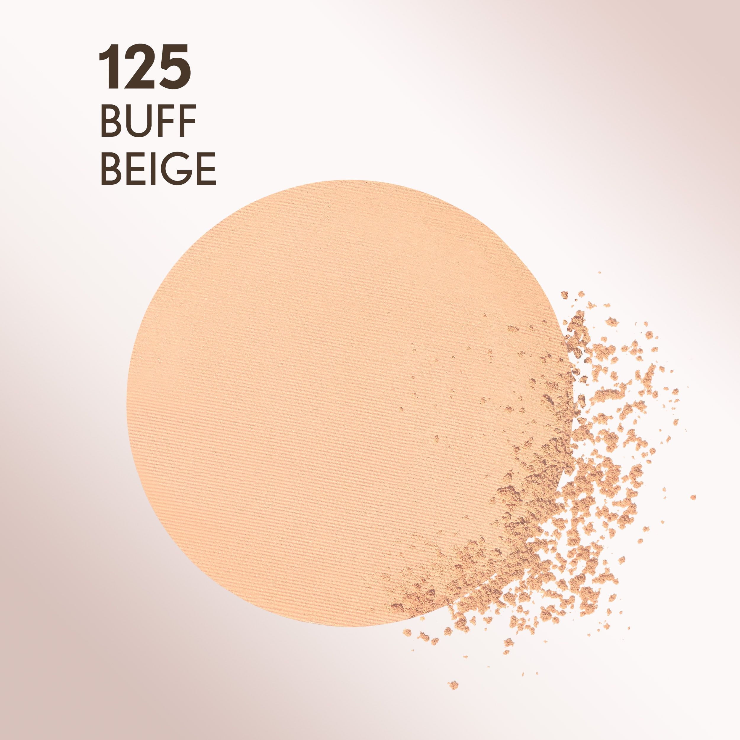 (2 pack) COVERGIRL Clean Invisible Pressed Powder, 125 Buff Beige, 0.38 oz