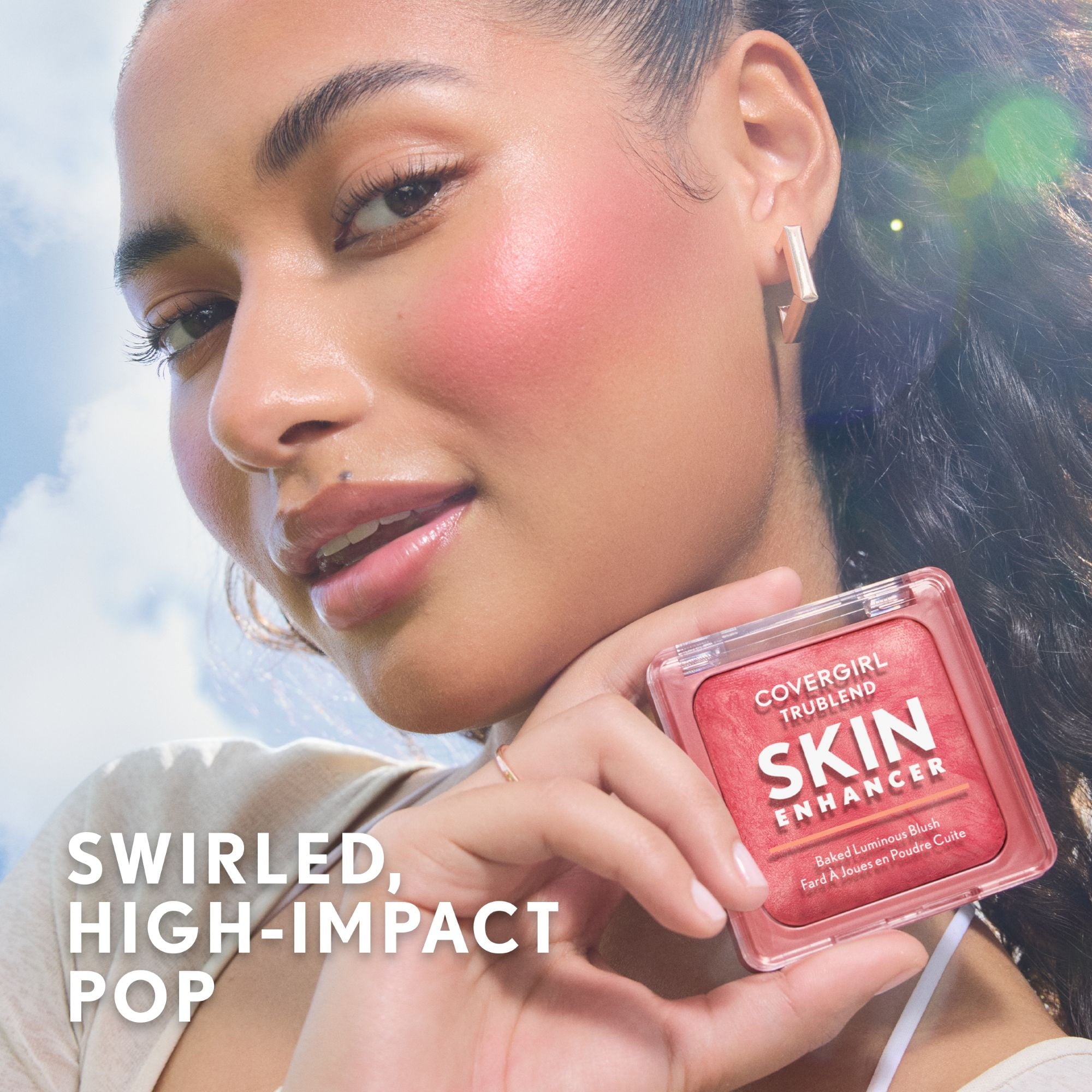 COVERGIRL TruBlend Skin Enhancer Baked Luminous Blush, 430 Berry Punch, 0.28oz