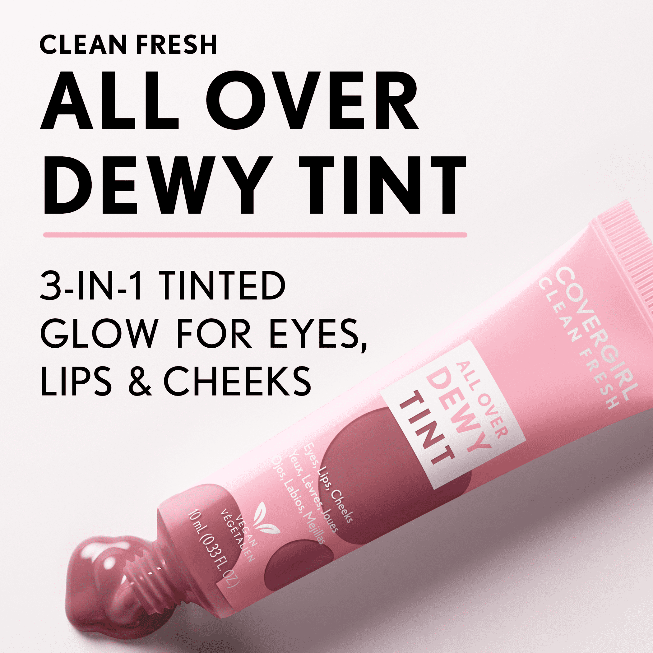 COVERGIRL Clean Fresh All Over Dewy Tint, Toasty Nude 200, 0.33 fl oz