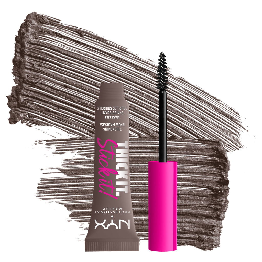 NYX Professional Makeup Thick It Stick It Thickening Brow Gel, Cool Ash Brown