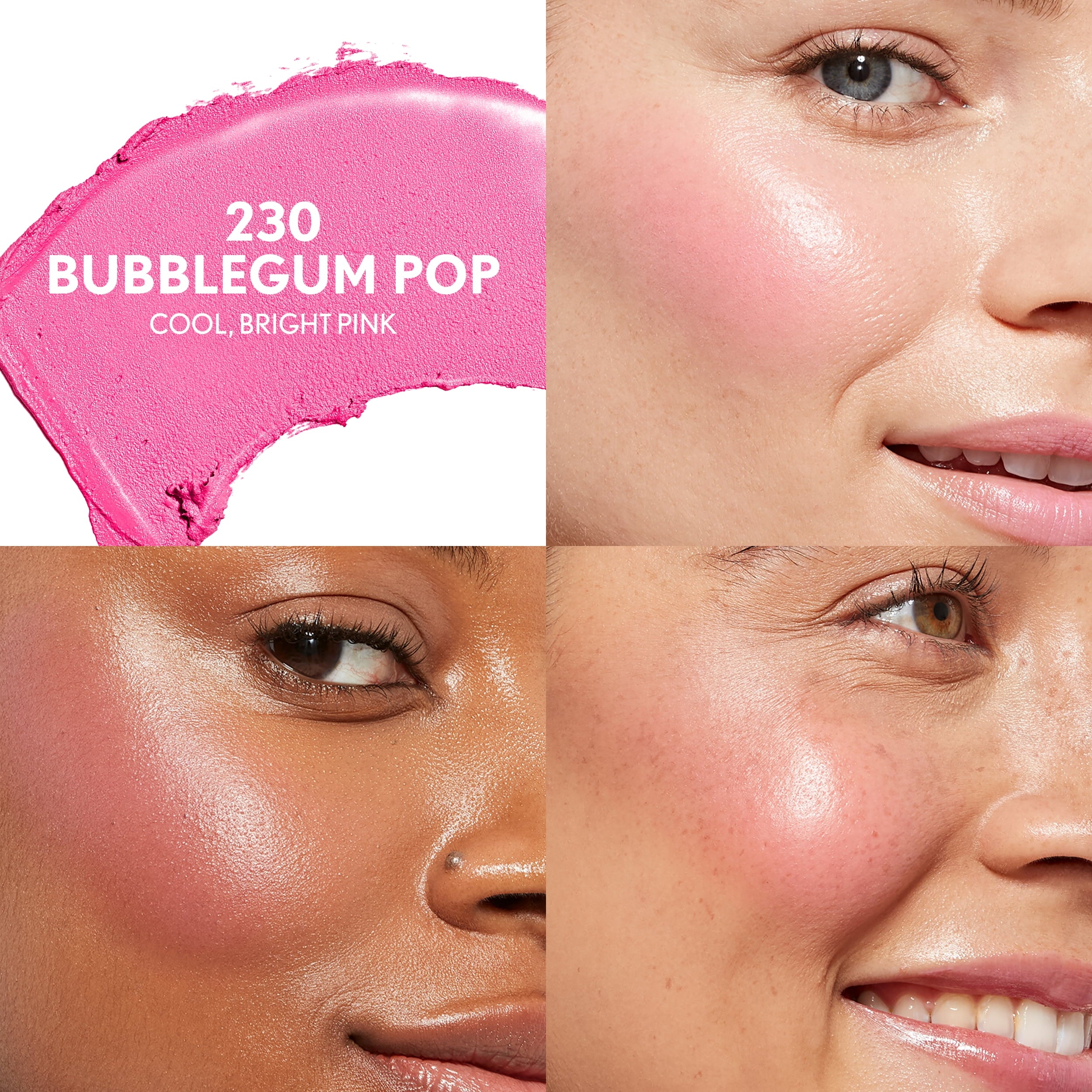 COVERGIRL TruBlend Skin Enhancer Blush Balm, Bubblegum Pop 230, 0.21 oz