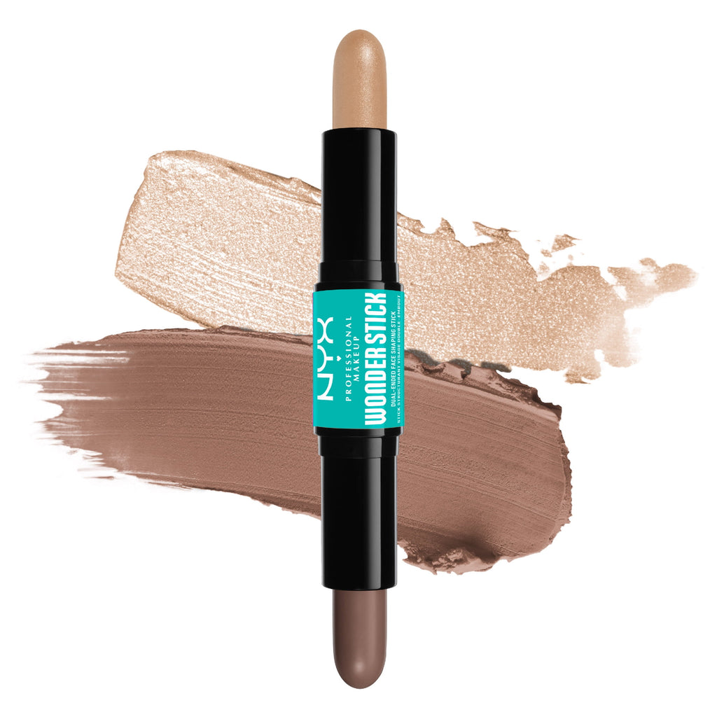 NYX Professional Makeup Wonder Stick, Cream Highlight and Contour Stick, Fair to Medium, 0.14 oz