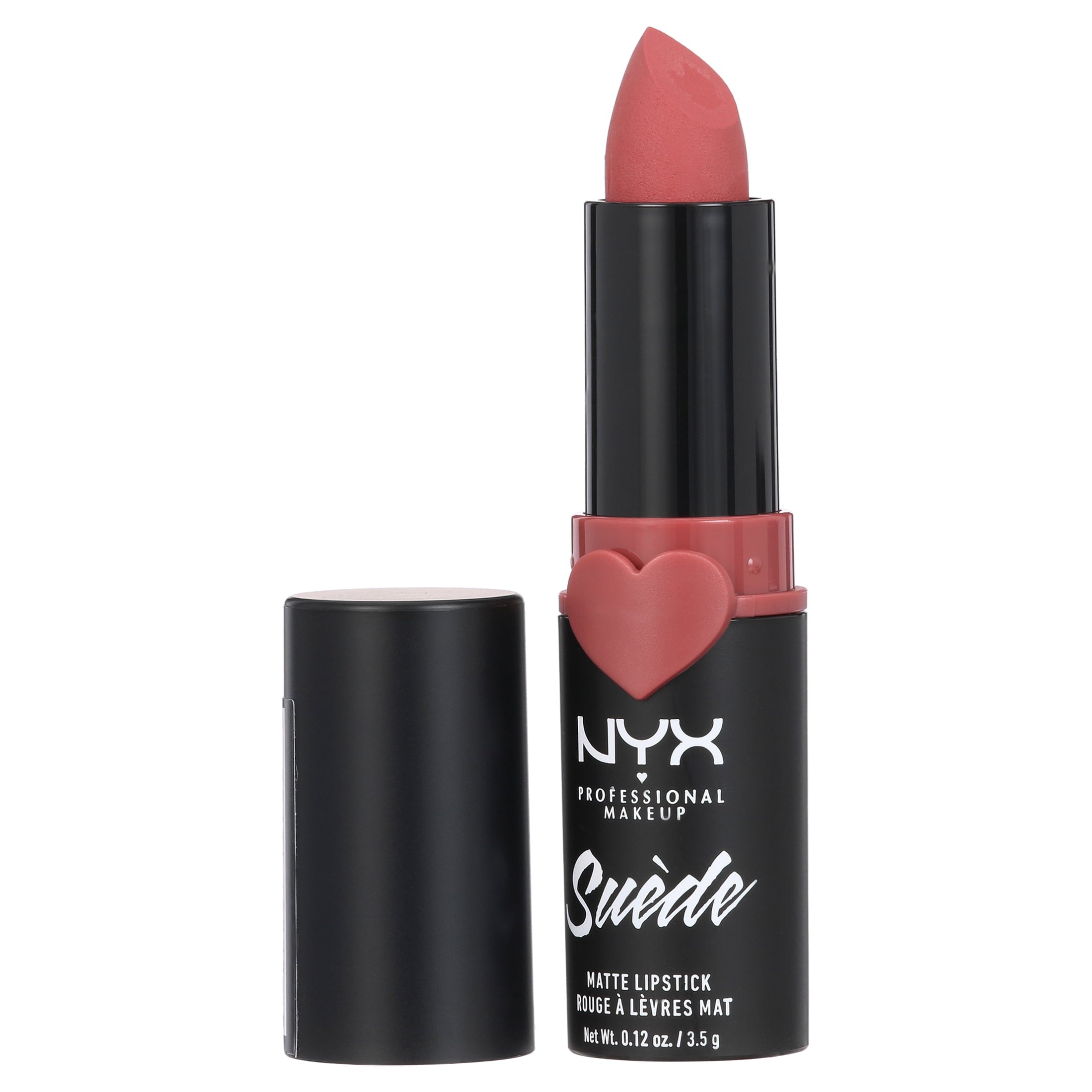 NYX Professional Makeup Suede Matte Lipstick, lightweight vegan formula, Soft Spoken
