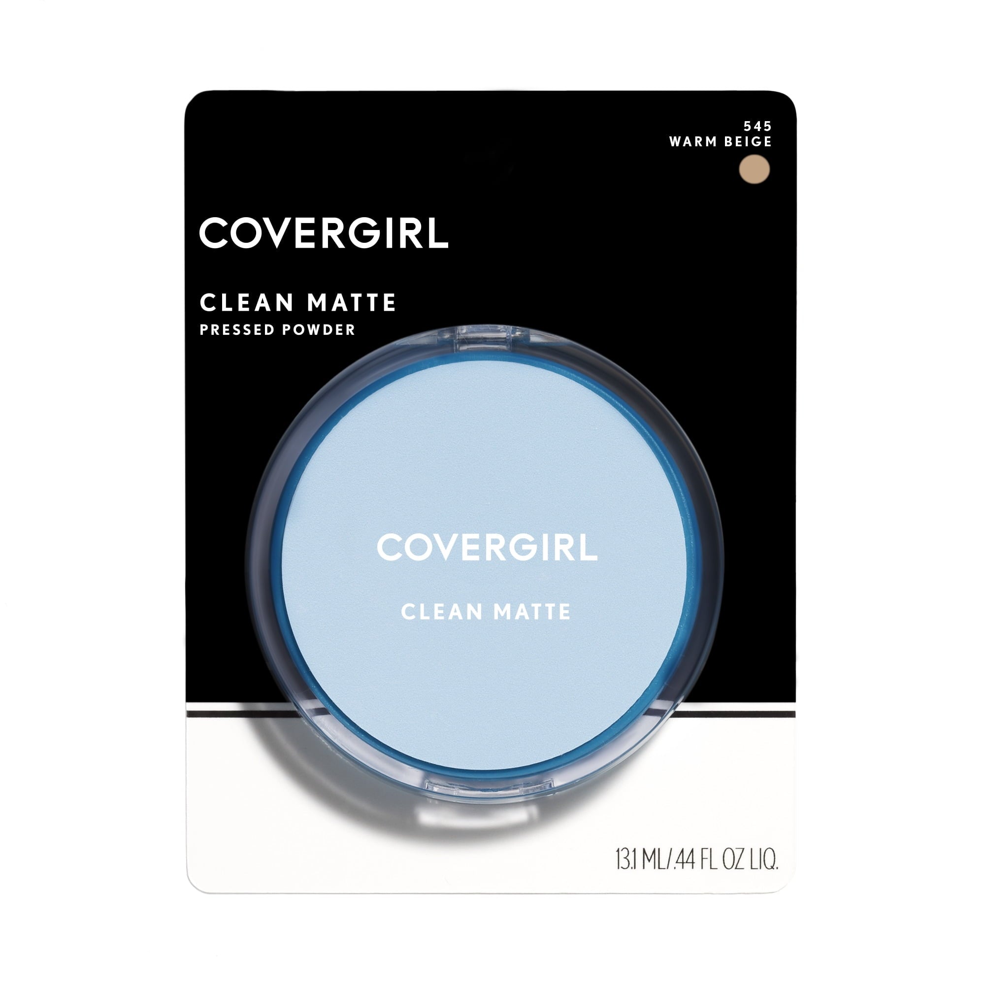 (4 pack) COVERGIRL Clean Matte Pressed Powder, 545 Warm Beige, 0.35 oz