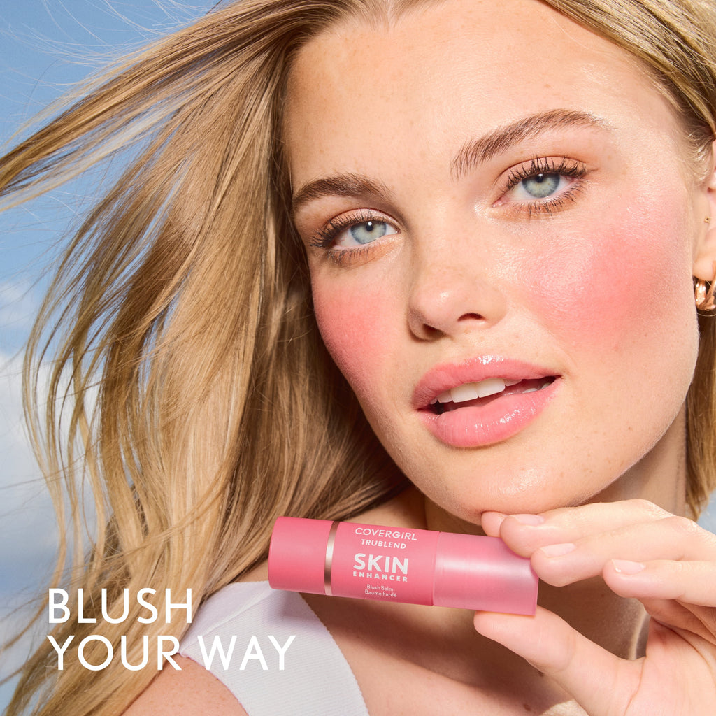 COVERGIRL TruBlend Skin Enhancer Blush Balm, 255 Midnight Plum, 0.21 oz