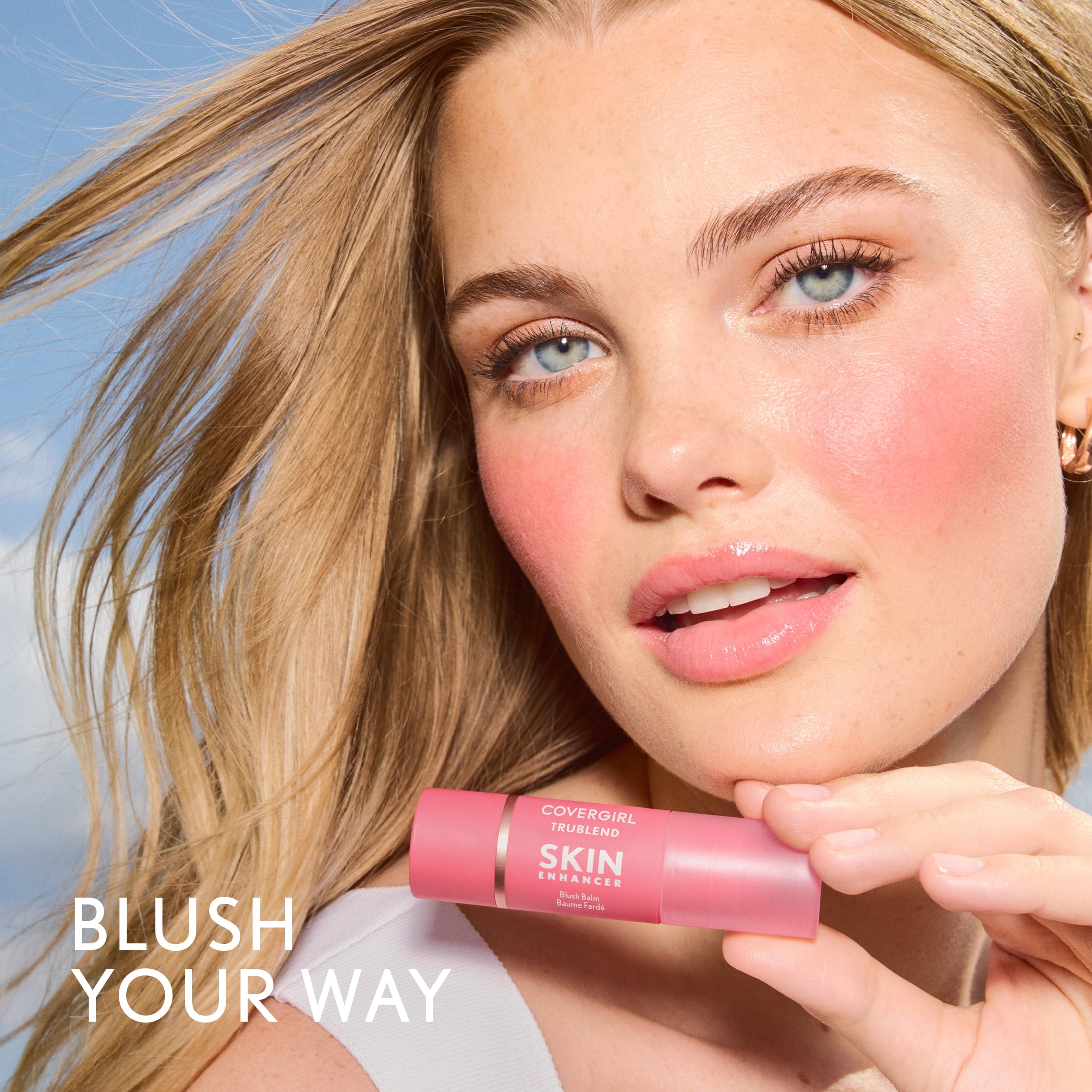 COVERGIRL TruBlend Skin Enhancer Blush Balm, 255 Midnight Plum, 0.21 oz