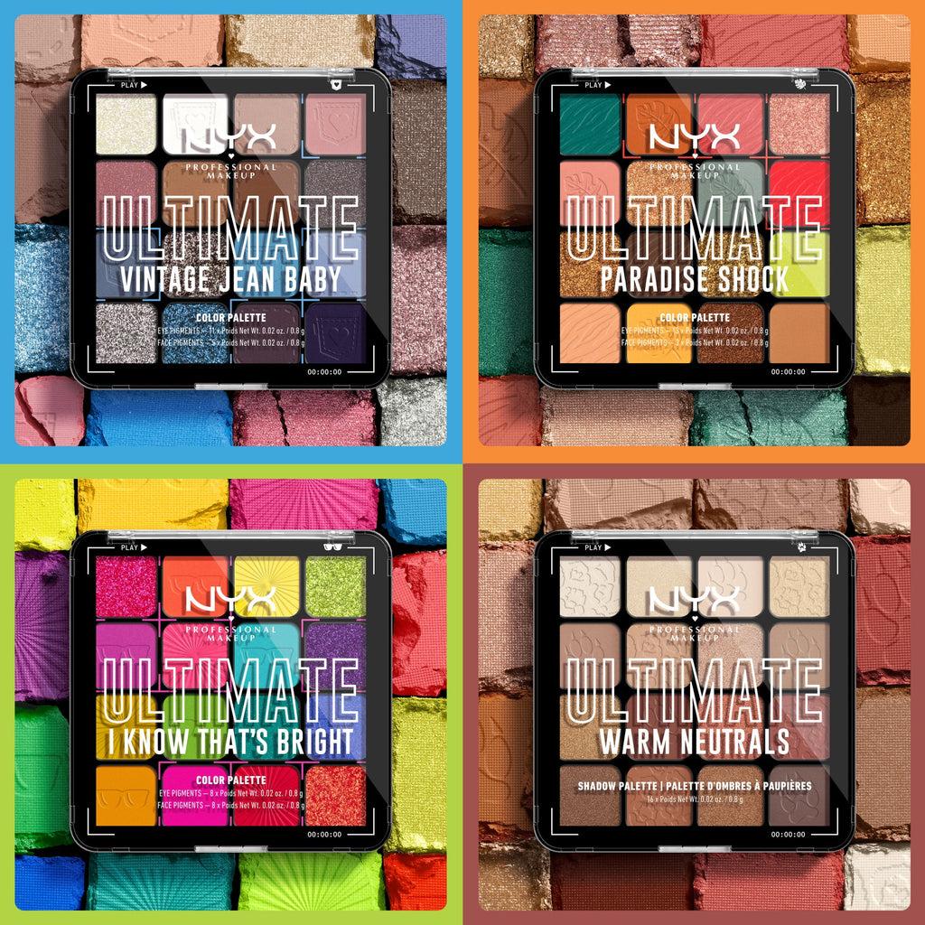 NYX Professional Makeup Ultimate Color Palette, Vintage Jean Baby