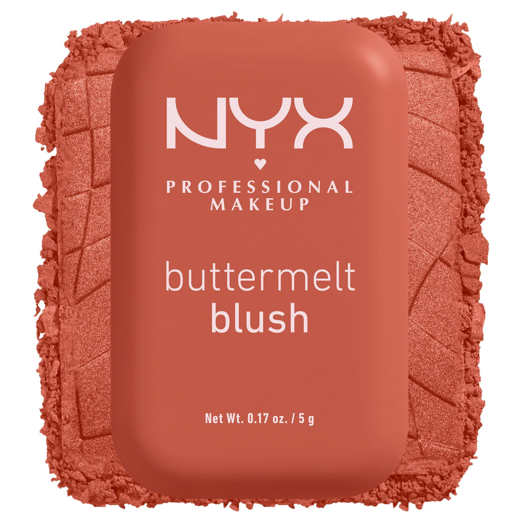 NYX Professional Makeup Buttermelt Blush, Face Makeup Powder Blush, Feeling Butta, 0.17 oz