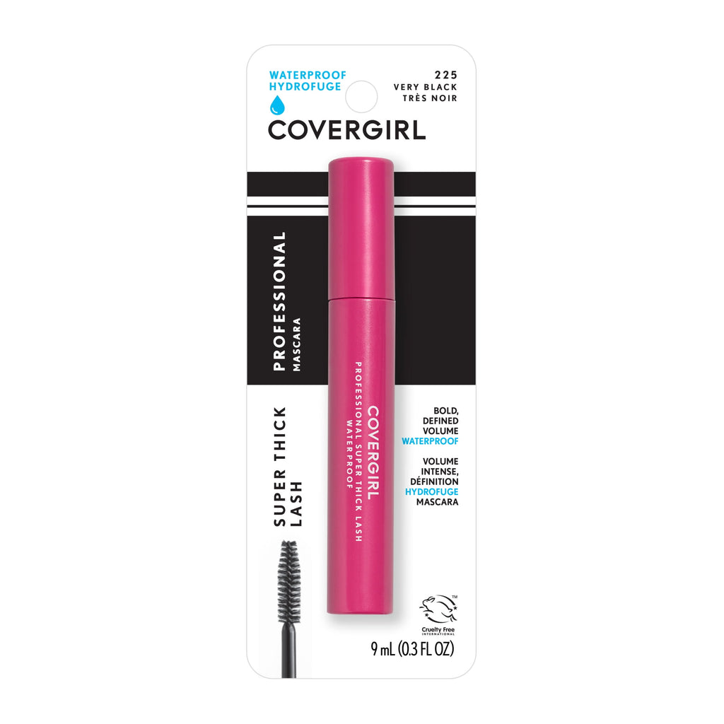 COVERGIRL Professional Super Thick Lash Waterproof Mascara, 225 Very Black