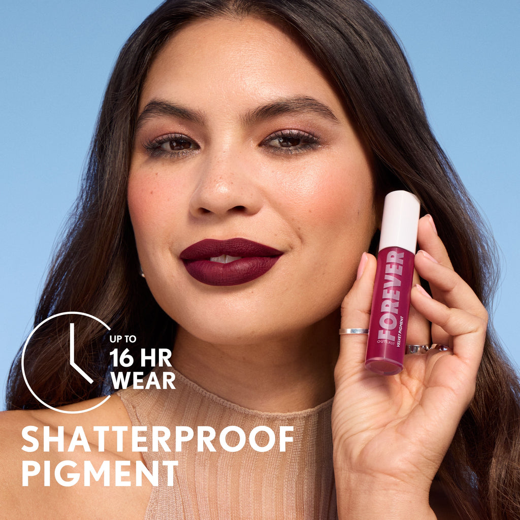COVERGIRL Outlast Forever Velvet Pigment Matte Lipstick, 200 Baked Clay, 0.3 fl oz