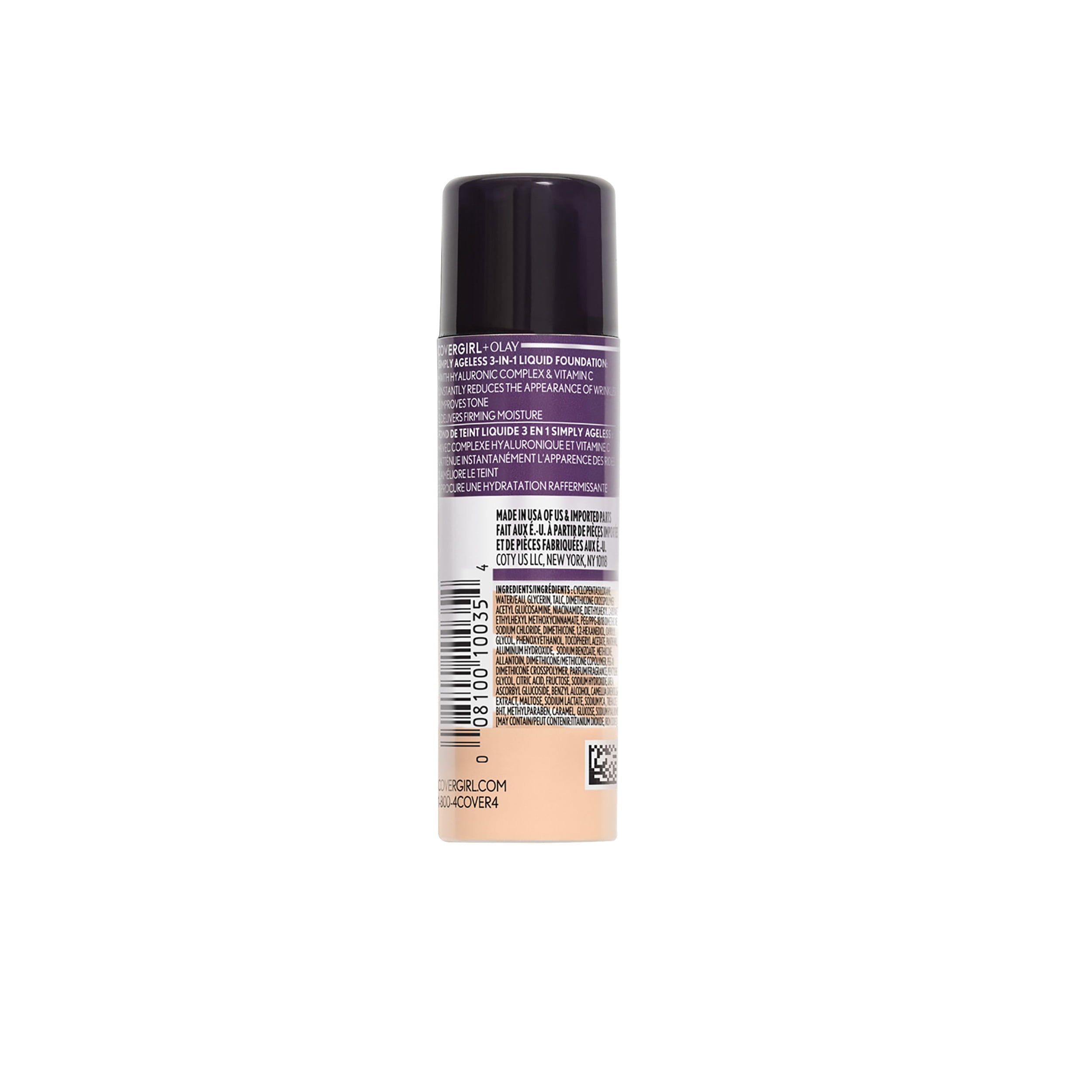 Covergirl & Olay Simply Ageless 3-in-1 Liquid Foundation, Ivory 205, 1 fl oz