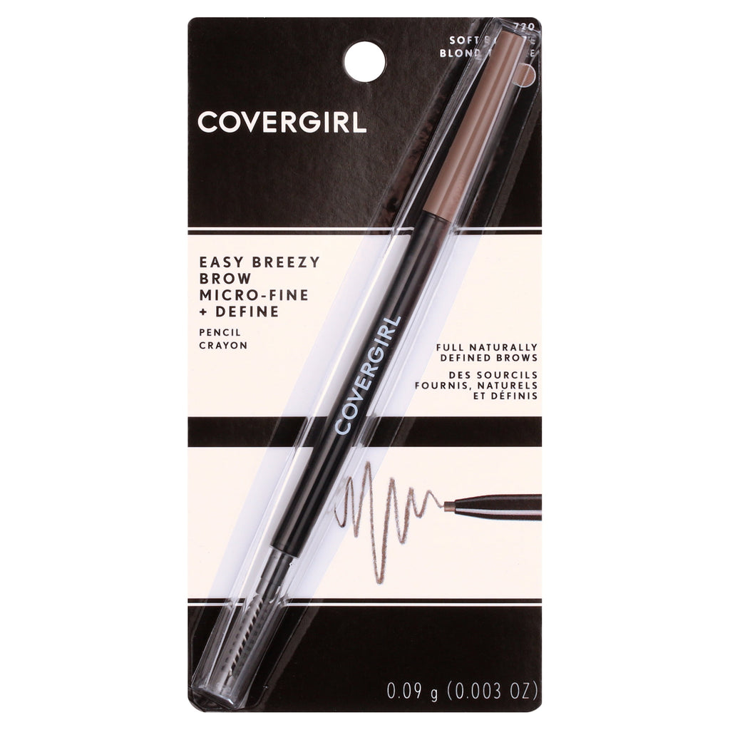 (4 pack) COVERGIRL Easy Breezy Brow Micro-Fine + Define Pencil, Soft Blonde