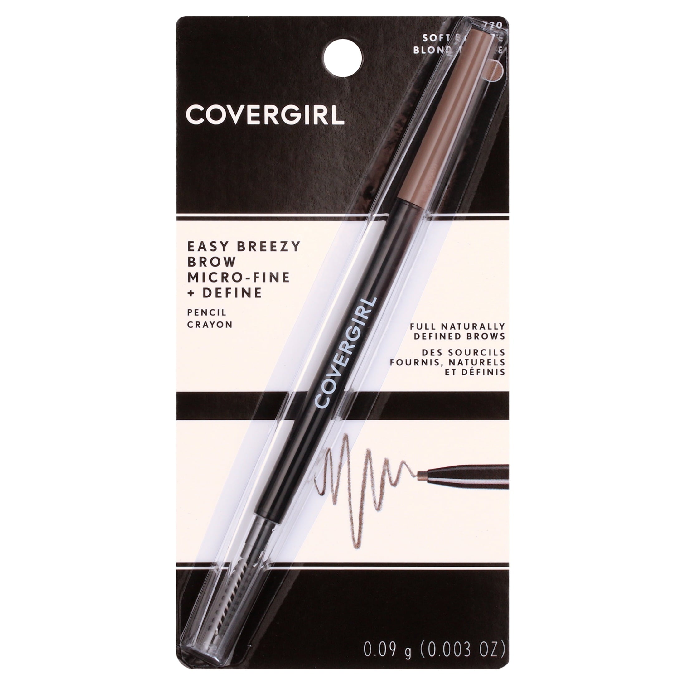 (4 pack) COVERGIRL Easy Breezy Brow Micro-Fine + Define Pencil, Soft Blonde