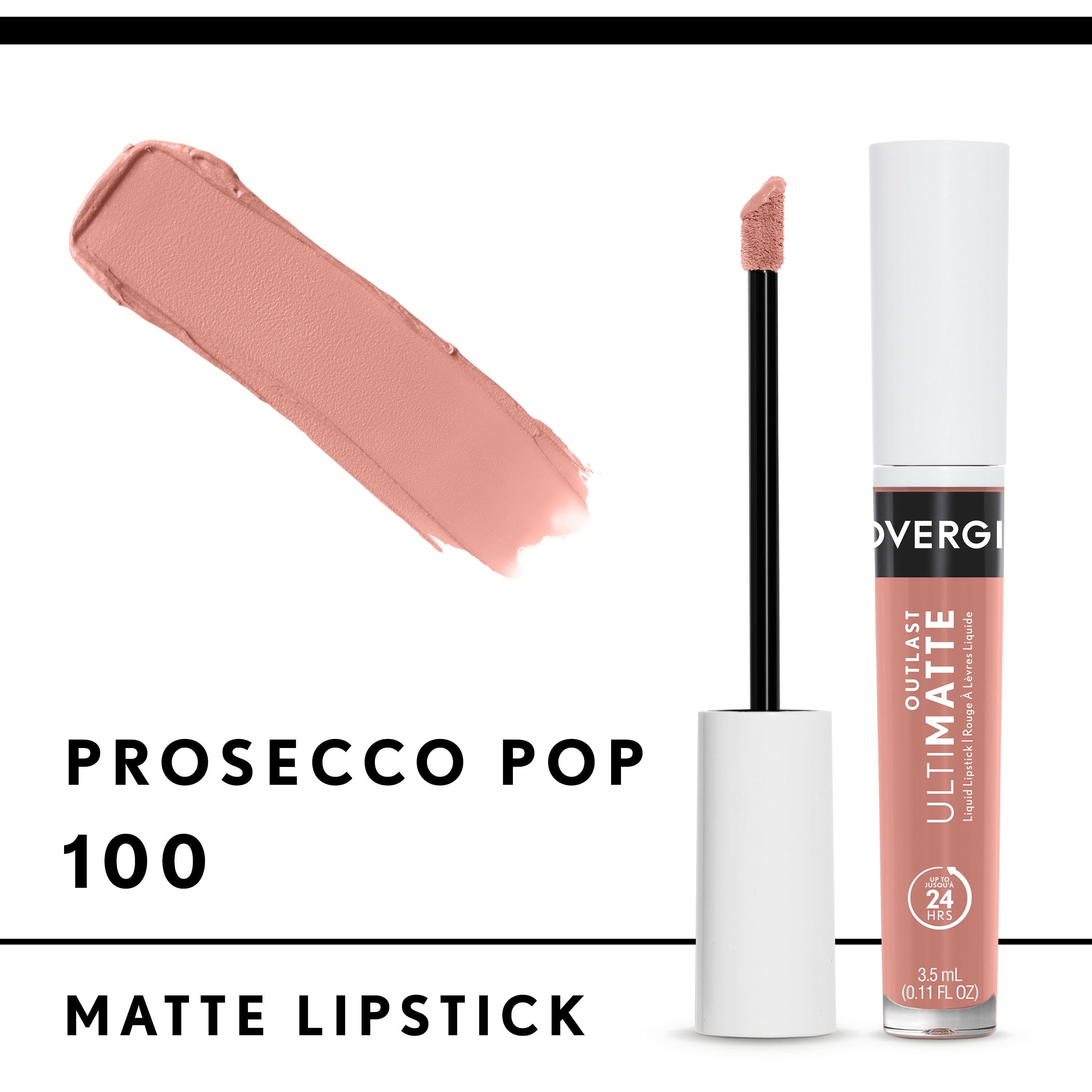 Covergirl Outlast UltiMatte One Step Liquid Lip Color, Prosecco Pop, 0.11 oz