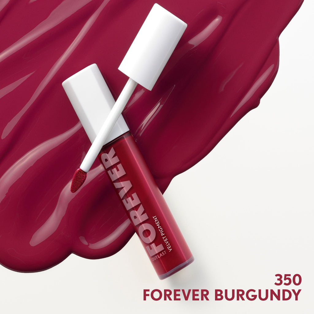 COVERGIRL Outlast Forever Velvet Pigment Matte Lipstick, 350 Forever Burgundy, 0.3 fl oz