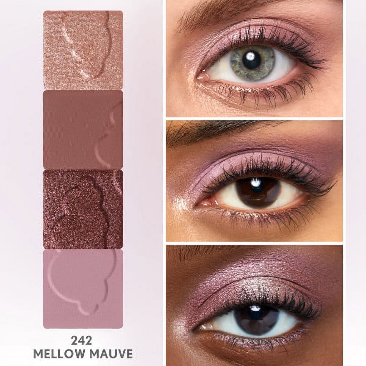 COVERGIRL Clean Fresh Clean Color Eyeshadow, 242 Mellow Mauve, 0.14 oz