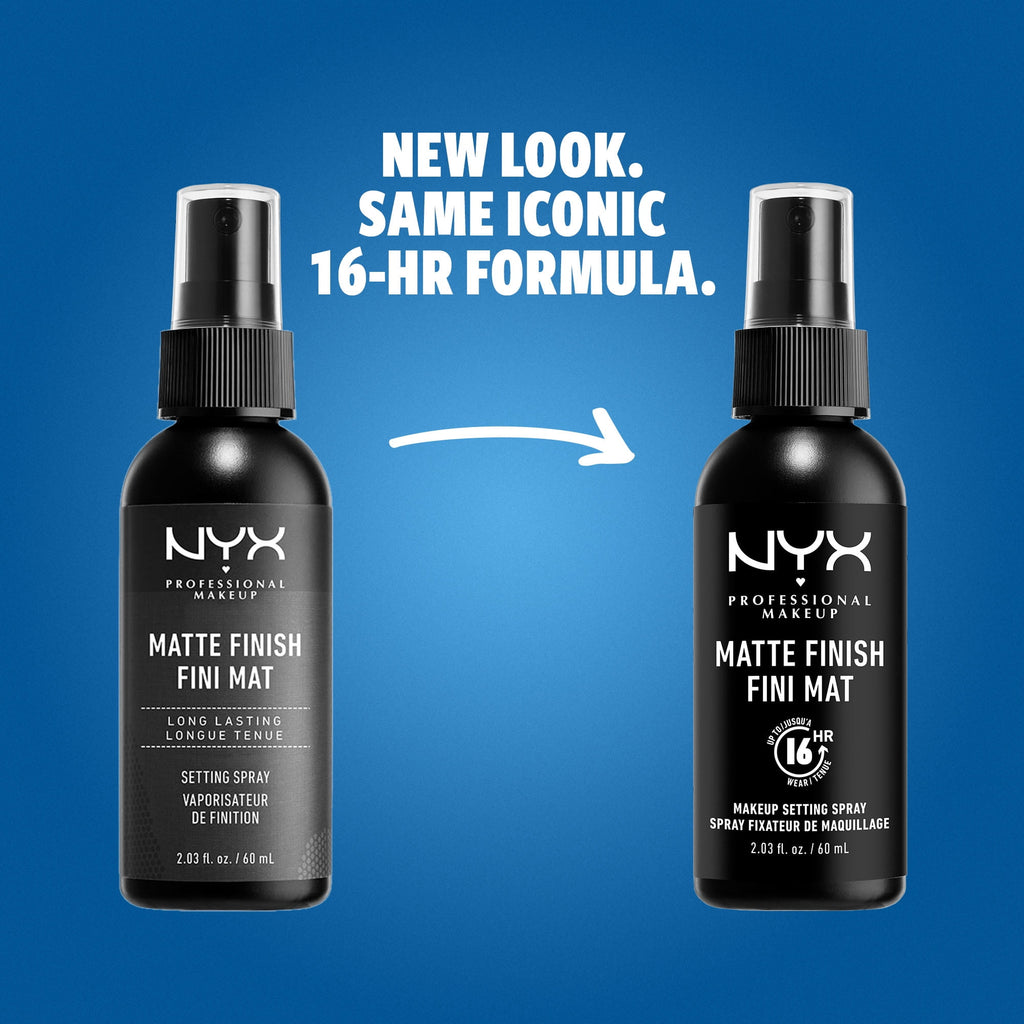 NYX Professional Makeup Finishing Spray, Long Lasting Setting Spray, Matte Finish, 2.03 fl oz