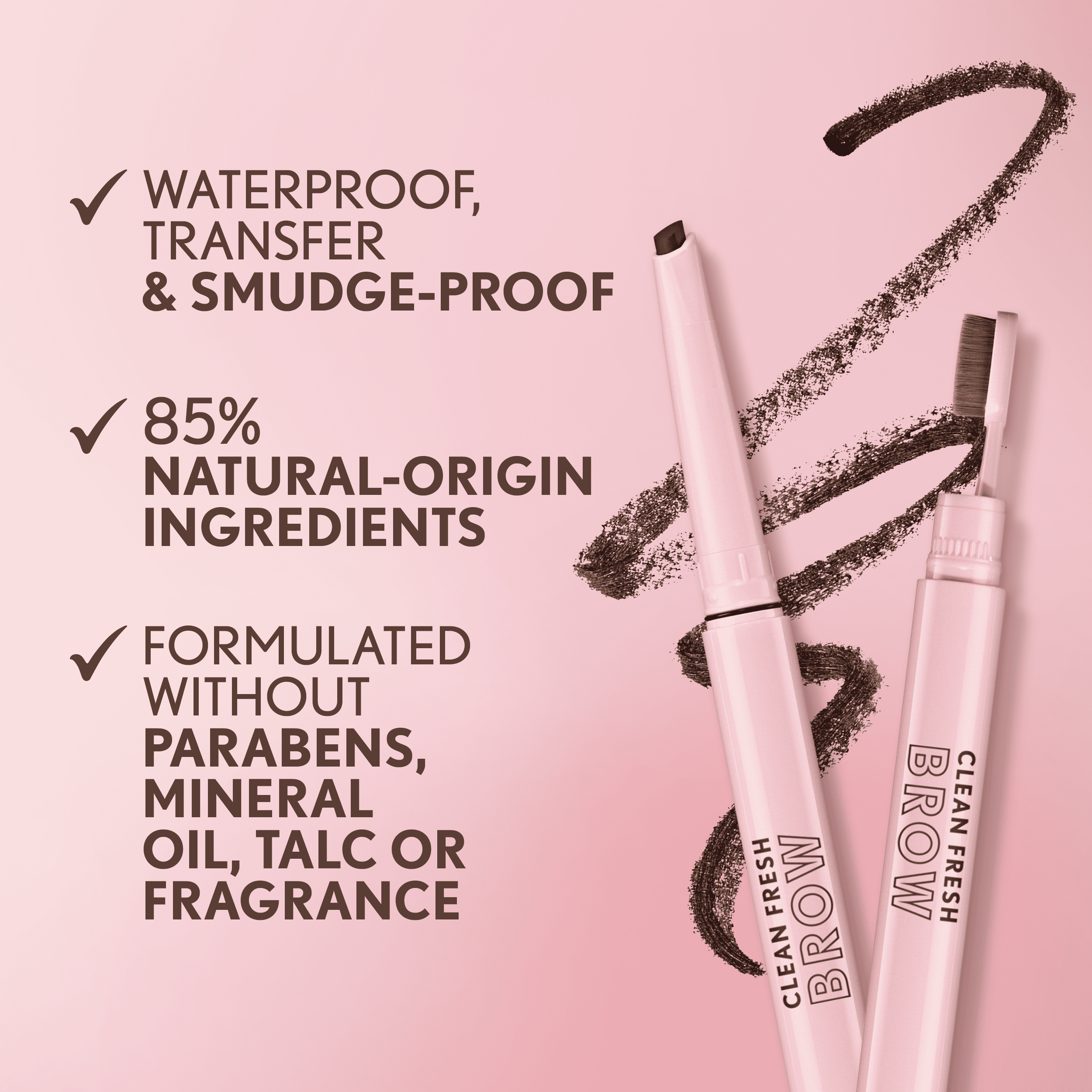 COVERGIRL Clean Fresh Brow Filler Pomade Pencil, Soft Brown 400, .007 oz