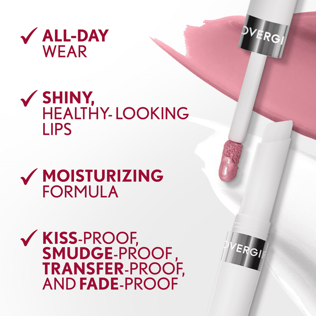 COVERGIRL Outlast All Day Lip Color with Top Coat, Jazzberry 040, 0.06 oz / 0.07 fl oz