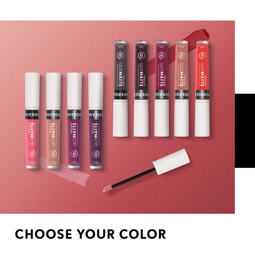 COVERGIRL Outlast UltiMatte One Step Liquid Lip Color, Cabernet With Bae, 0.12 oz, Lipstick, Lip Gloss, Matte Lipstick, Transfer Resistant, Moisturizing, Vegan