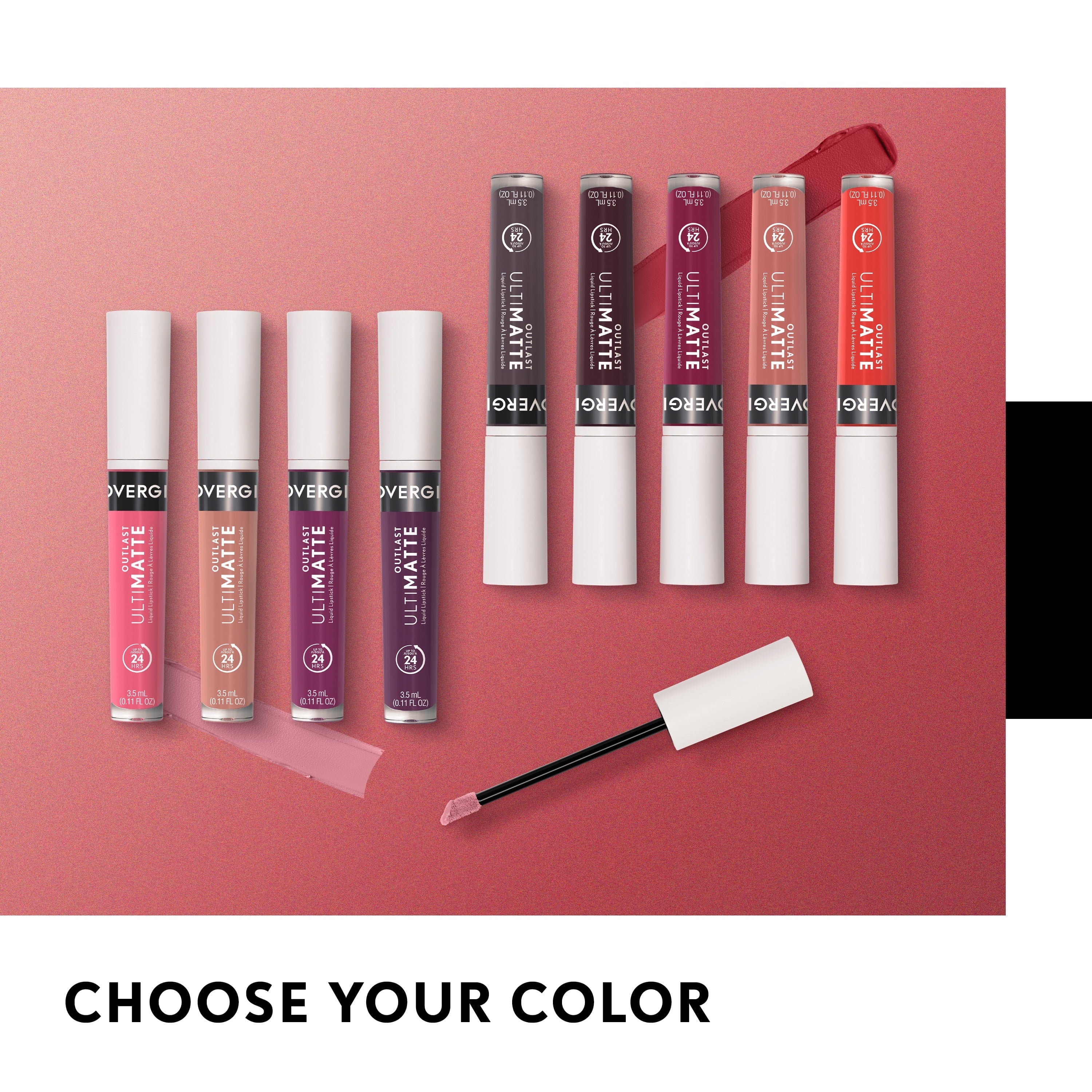 COVERGIRL Outlast UltiMatte One Step Liquid Lip Color, Cabernet With Bae, 0.12 oz, Lipstick, Lip Gloss, Matte Lipstick, Transfer Resistant, Moisturizing, Vegan