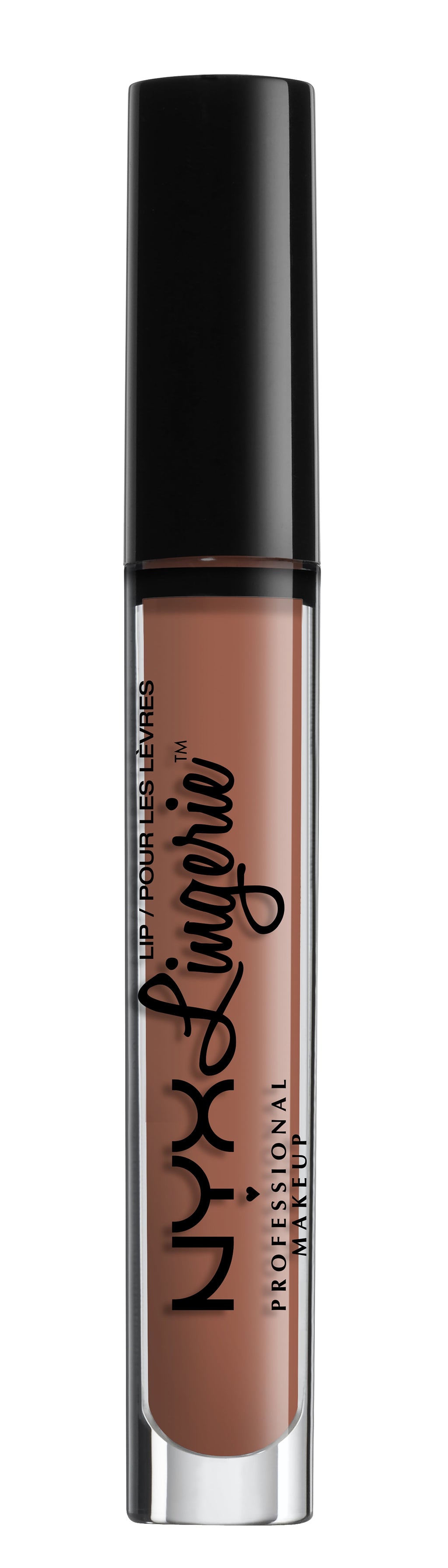 NYX Professional Makeup Lip Lingerie, Long-Lasting Matte Liquid Lipstick with Vitamin E, Bedtime Flirt, 0.16 Oz
