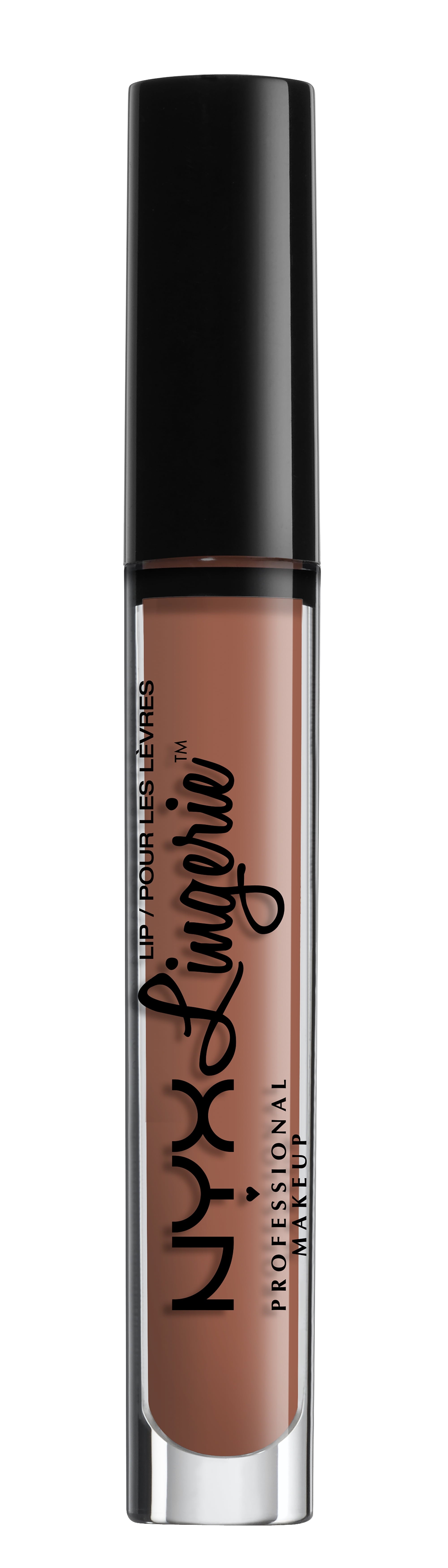 NYX Professional Makeup Lip Lingerie, Long-Lasting Matte Liquid Lipstick with Vitamin E, Bedtime Flirt, 0.16 Oz
