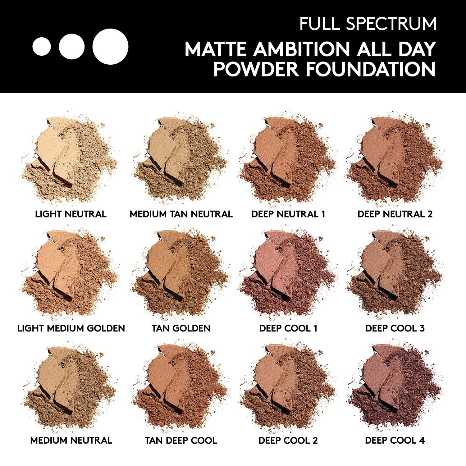 COVERGIRL Full Spectrum Matte Ambition All-Day Powder Foundation, Light Neutral