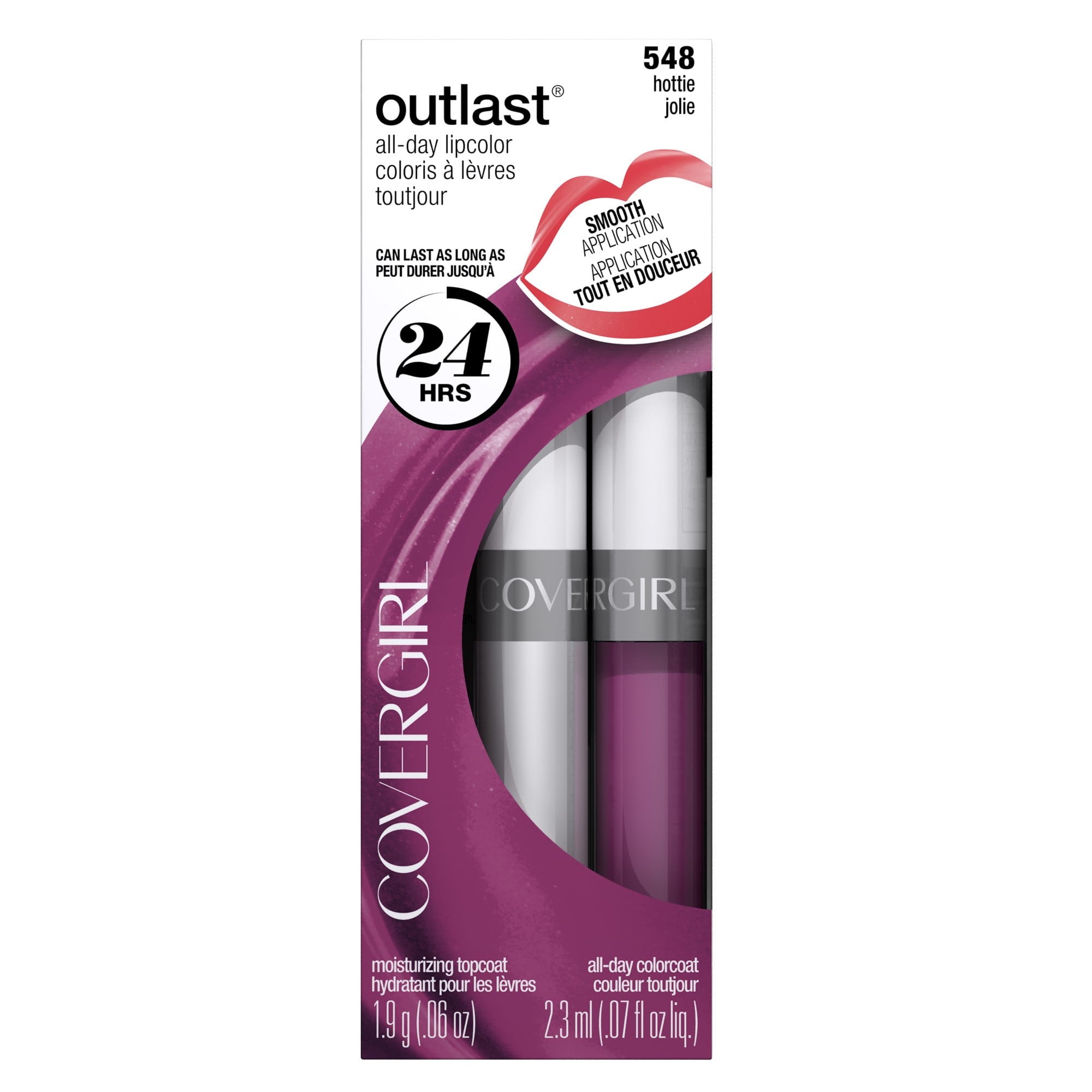 COVERGIRL Outlast All-Day Moisturizing Lip Color, Hottie